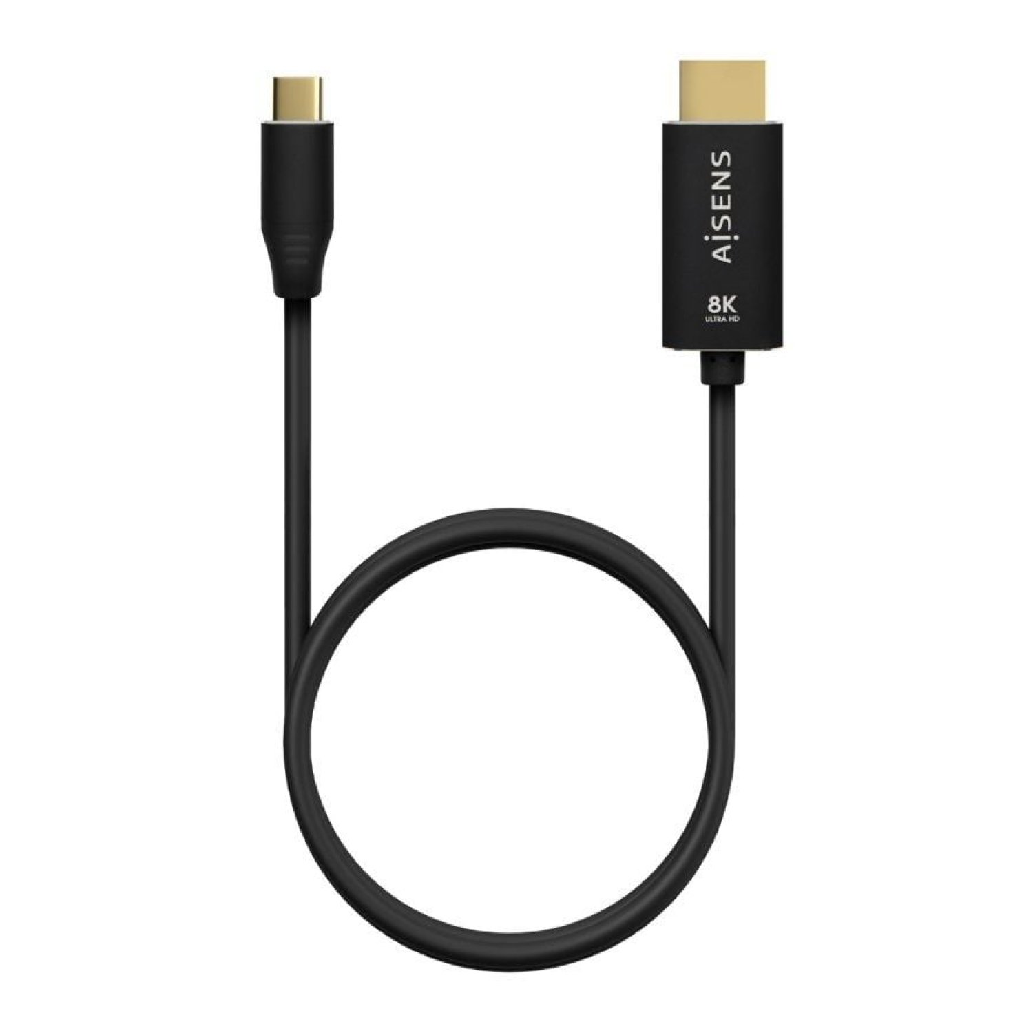 Aisens Cable USB-C a HDMI 8K · 2m · 27W · 6000Mbps · Negro