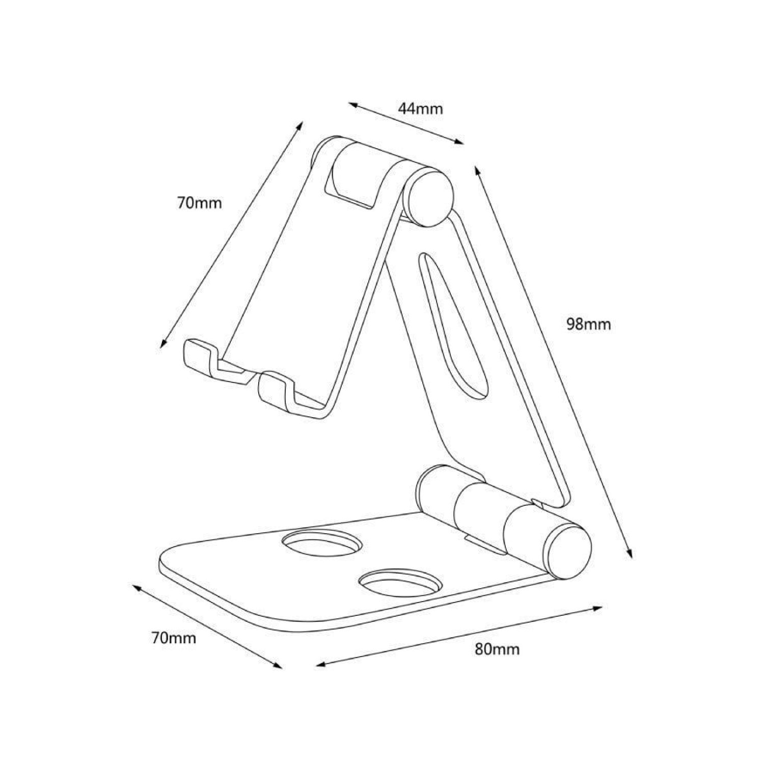 Aisens · Soporte Smartphone/Tablet · Gris