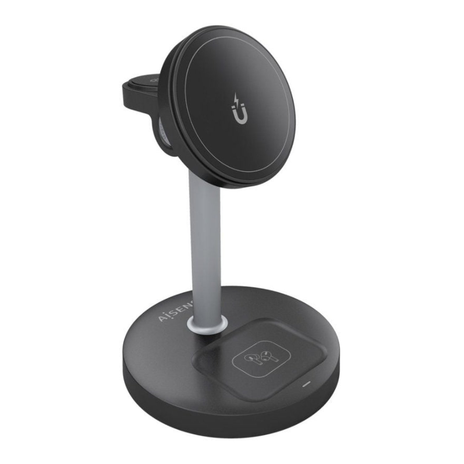 Aisens · Base de Carga Inalámbrica · 15W · Negro
