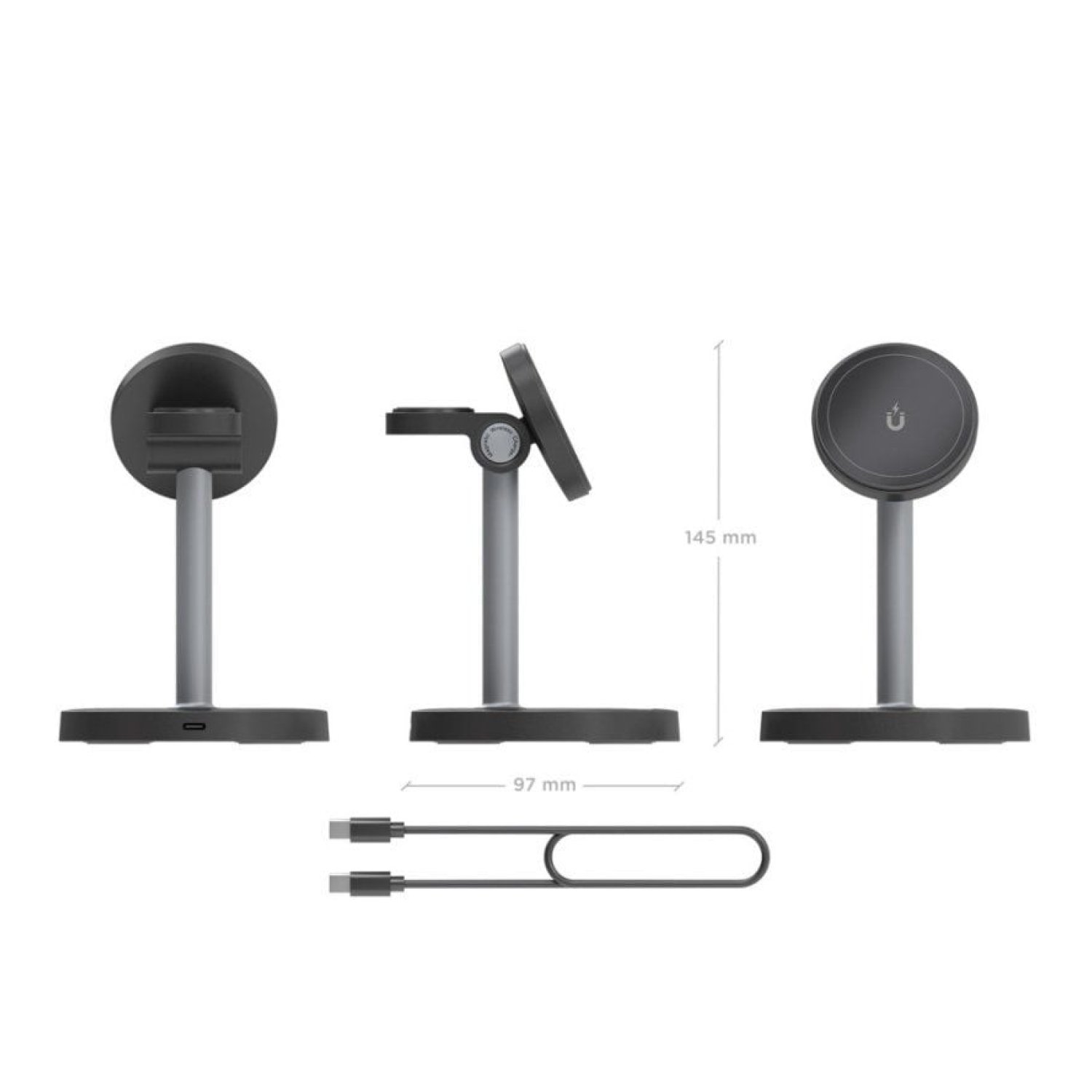 Aisens · Base de Carga Inalámbrica · 15W · Negro