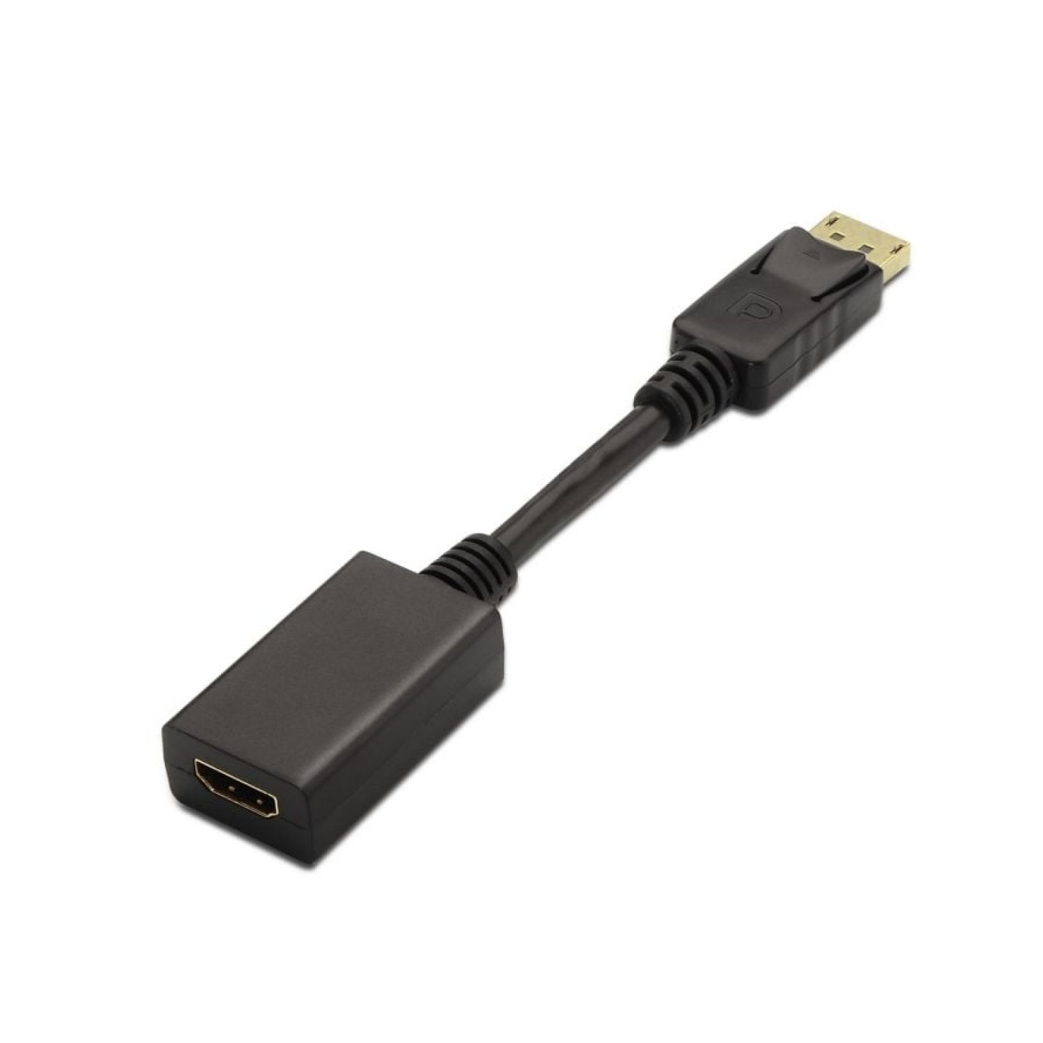 Aisens Conversor DisplayPort a HDMI · 15cm · Macho-Hembra · Negro