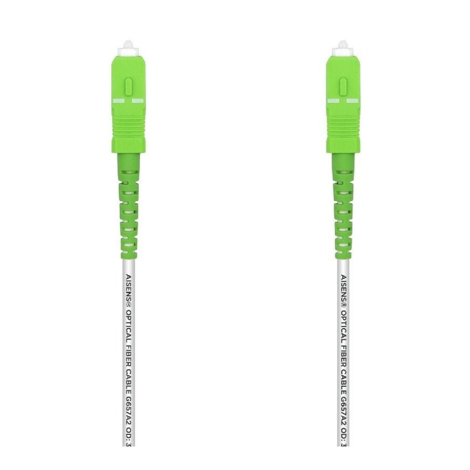 Aisens Cable Fibra Óptica G657A2 · 10m · LSZH · Blanco