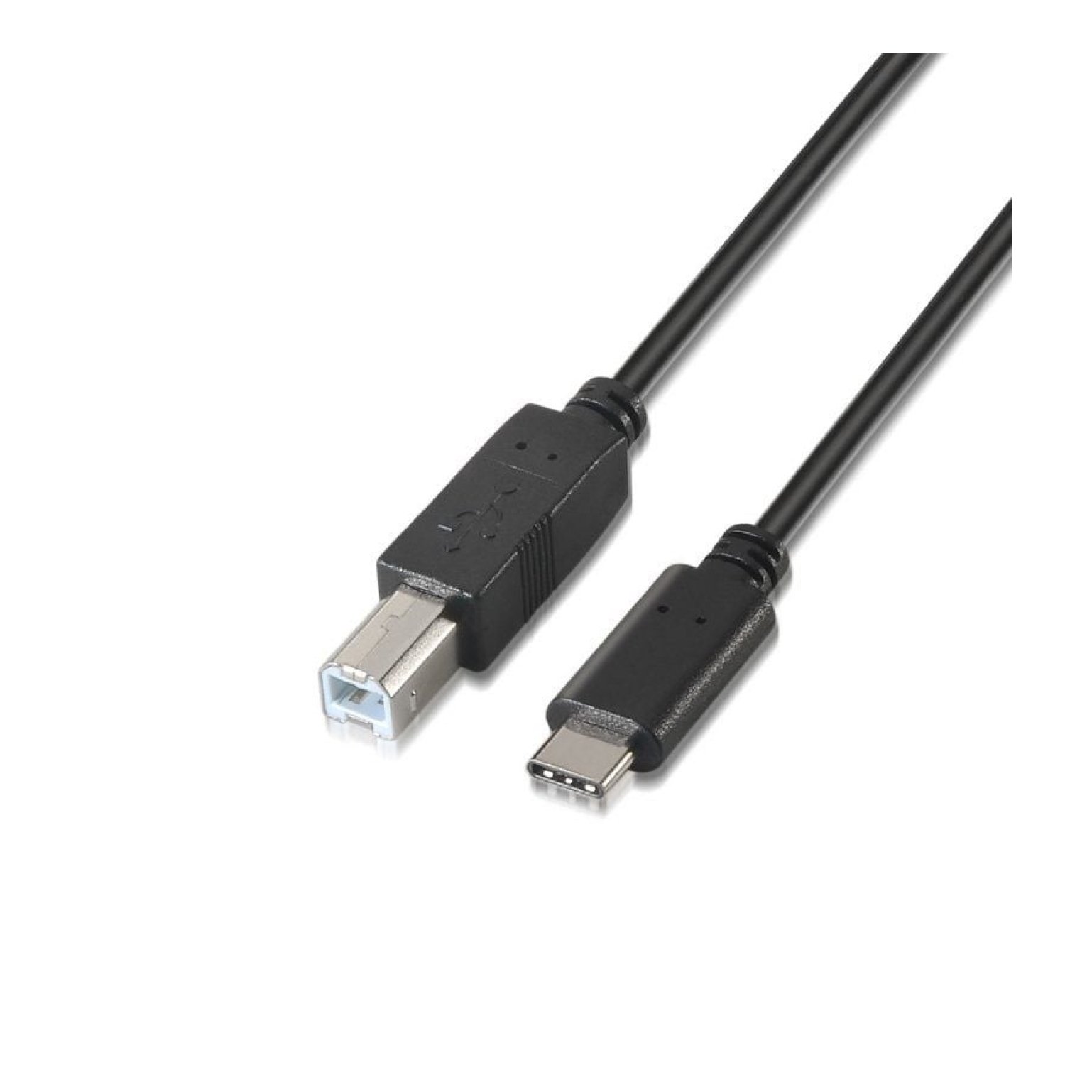 Aisens · Cable USB 2.0 · USB-C a USB-B · 480Mbps · 2m · Negro