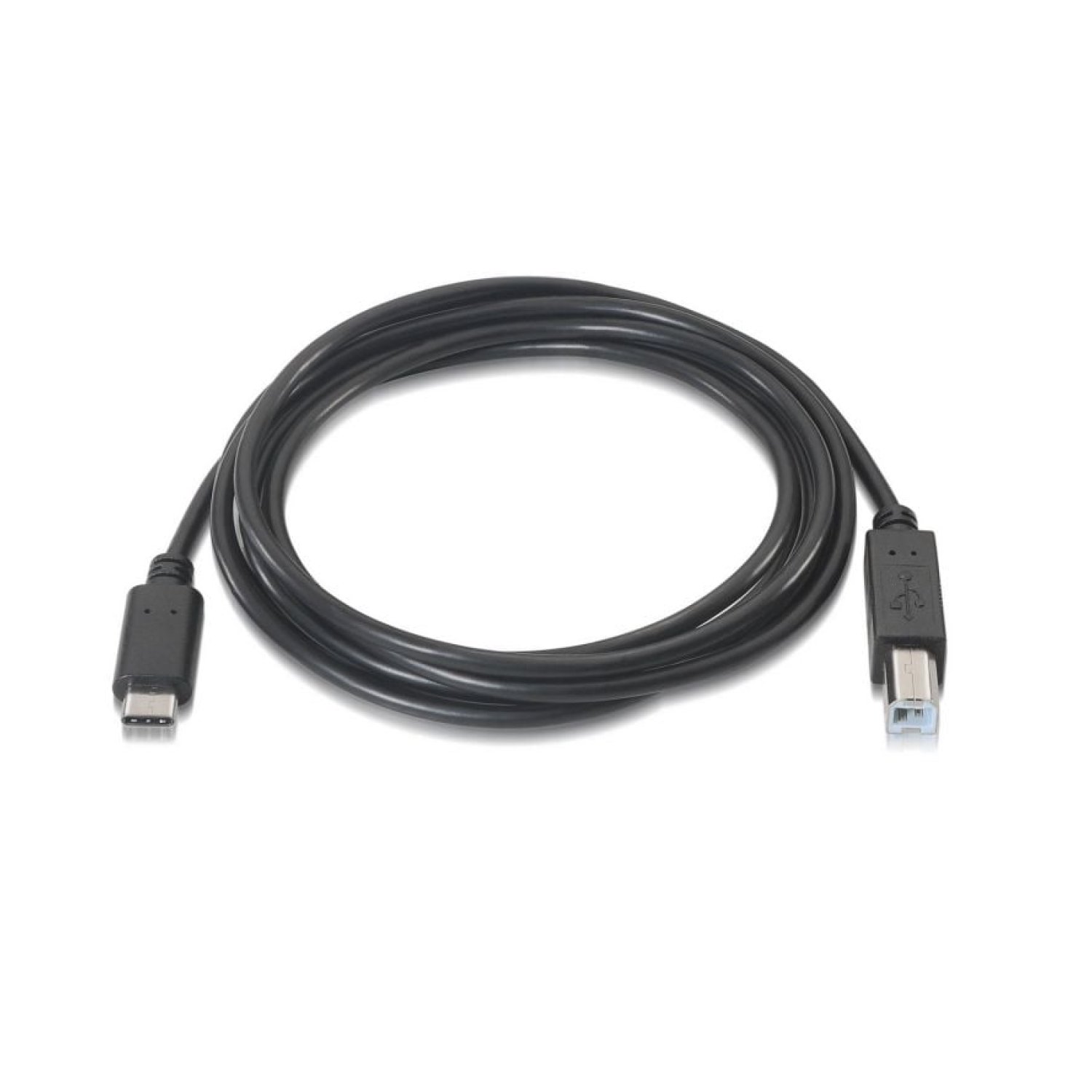 Aisens · Cable USB 2.0 · USB-C a USB-B · 480Mbps · 2m · Negro