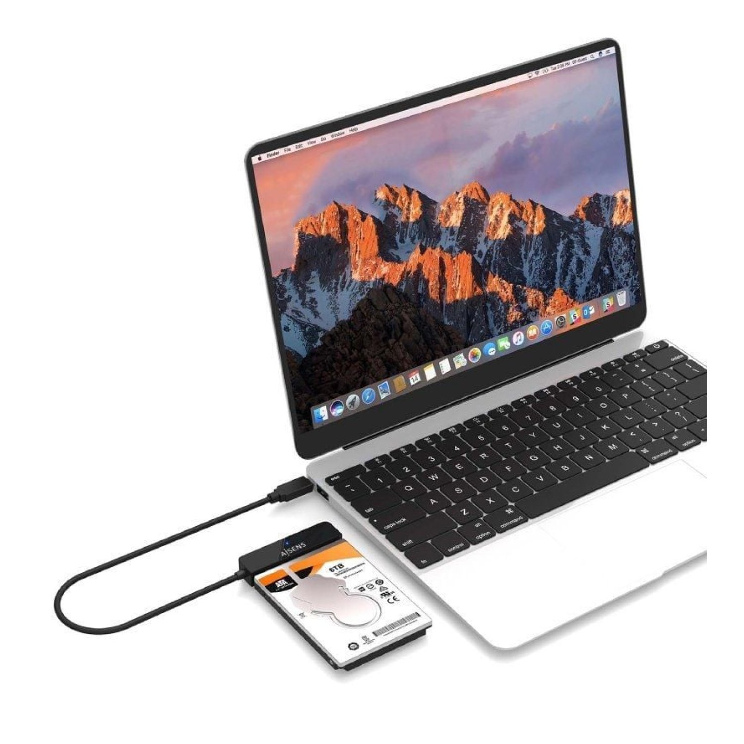 Aisens · Adaptador Disco Duro 2,5" · USB Tipo-C 3.1 · SATA