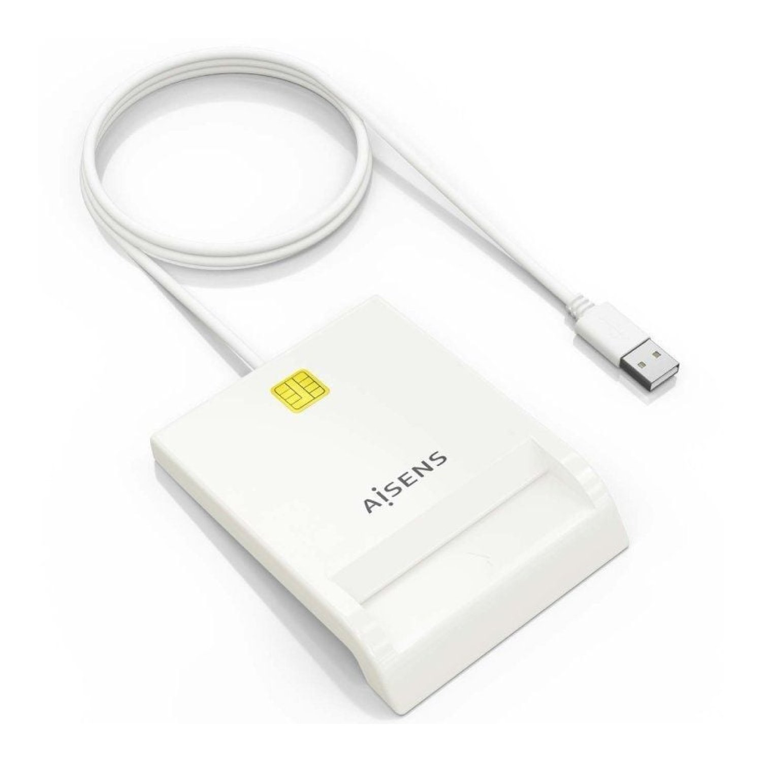 Aisens · Lector de DNI y Tarjetas · USB 2.0 · Blanco