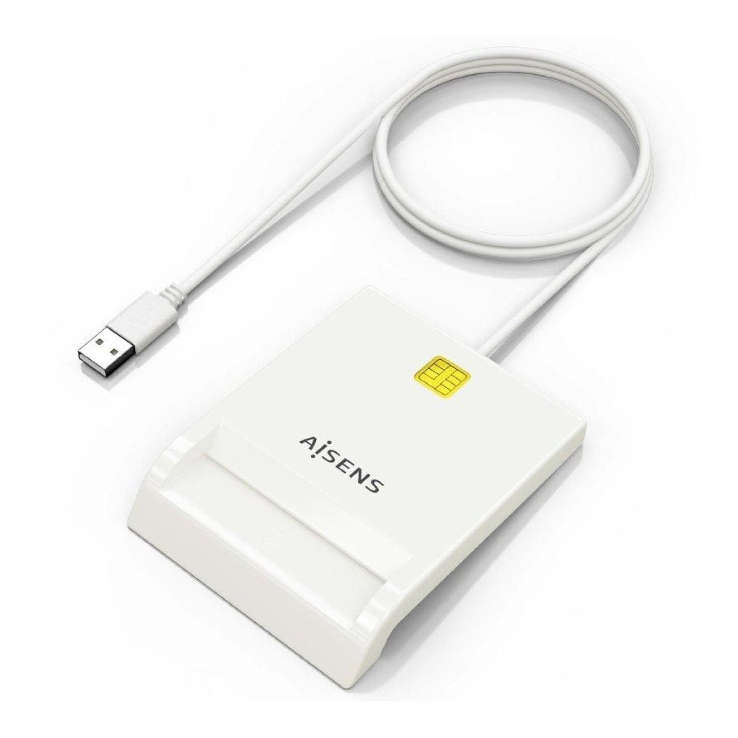 Aisens · Lector de DNI y Tarjetas · USB 2.0 · Blanco