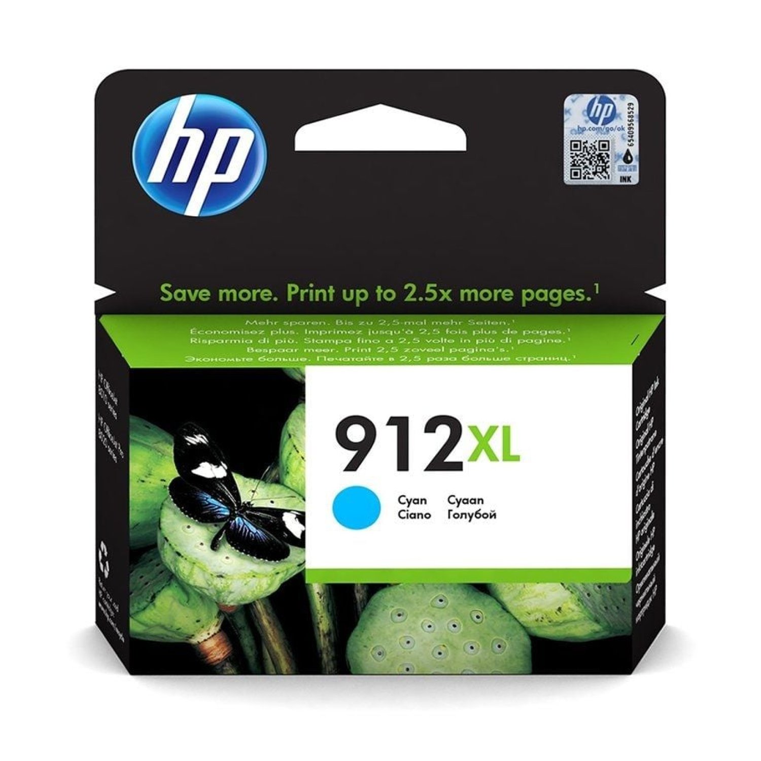 HP · Cartucho Tinta nº912 XL · Alta Capacidad · Cian