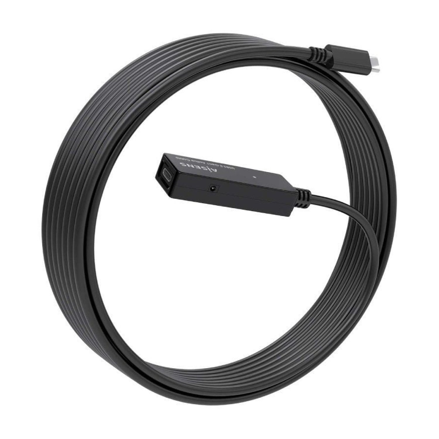 Aisens Cable Alargador USB 3.2 · USB-C Macho/Hembra · 5m · 100W · 20Gbps · Negro