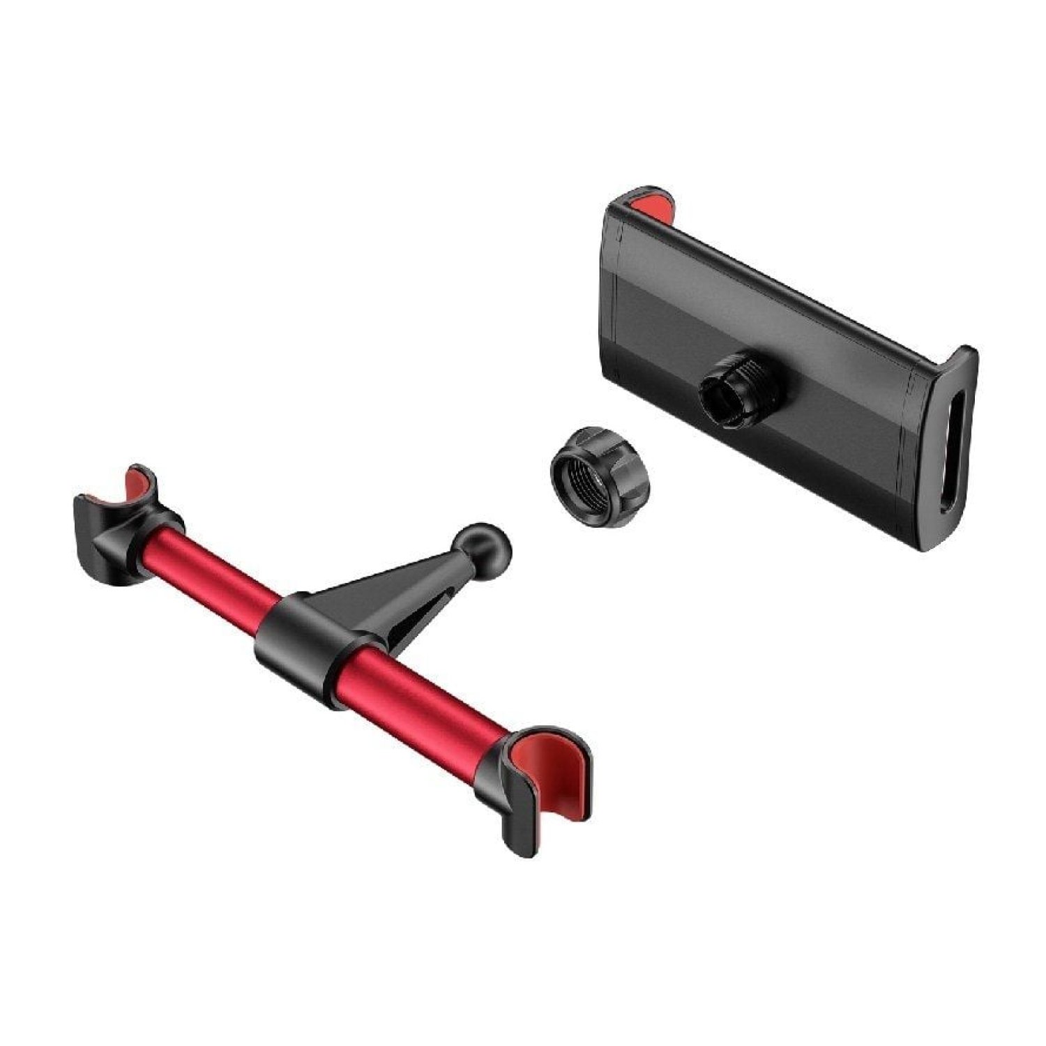 Aisens · Soporte Smartphone/Tablet Coche · Negro y Rojo · Ajustable