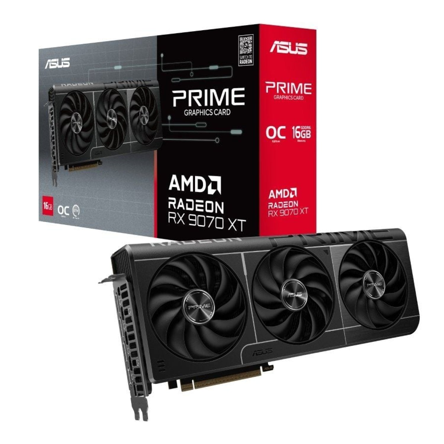 Asus Radeon RX 9070 XT OC · 16GB GDDR6 · Tarjeta Gráfica