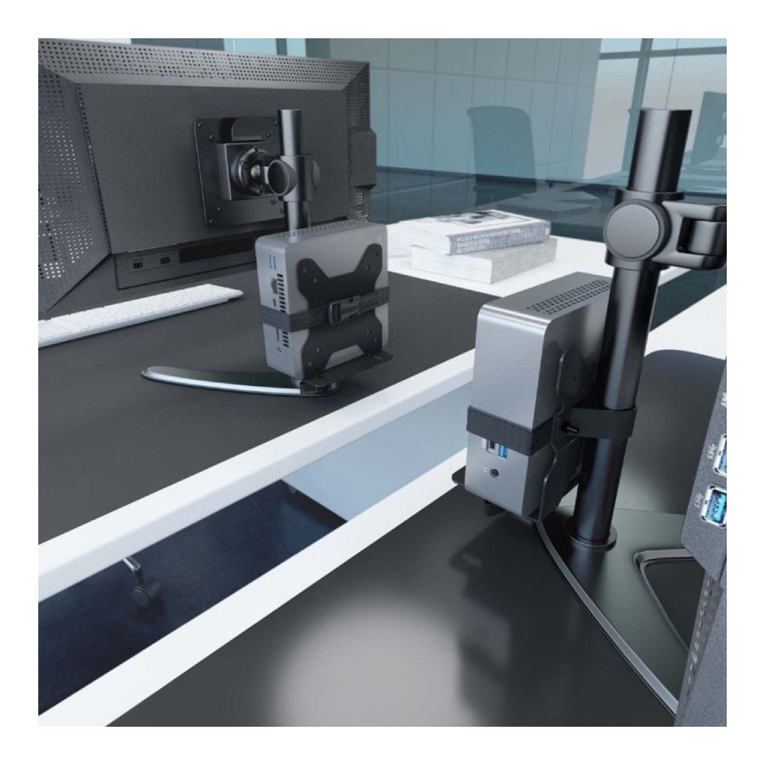 Aisens · Soporte VESA MiniPC · 100x100 · Hasta 5kg