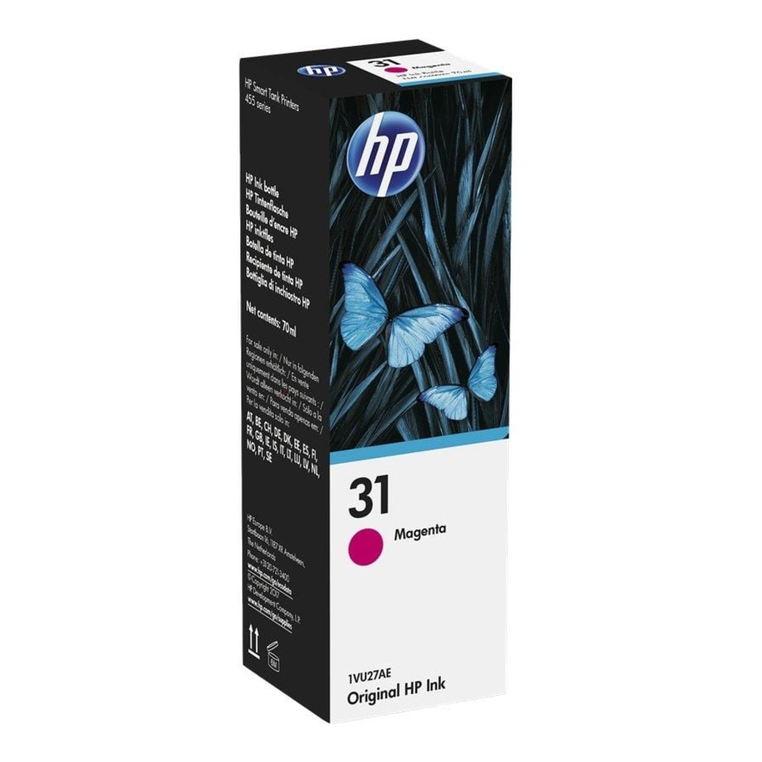 HP · Botella de Tinta Magenta Nº31 · Original
