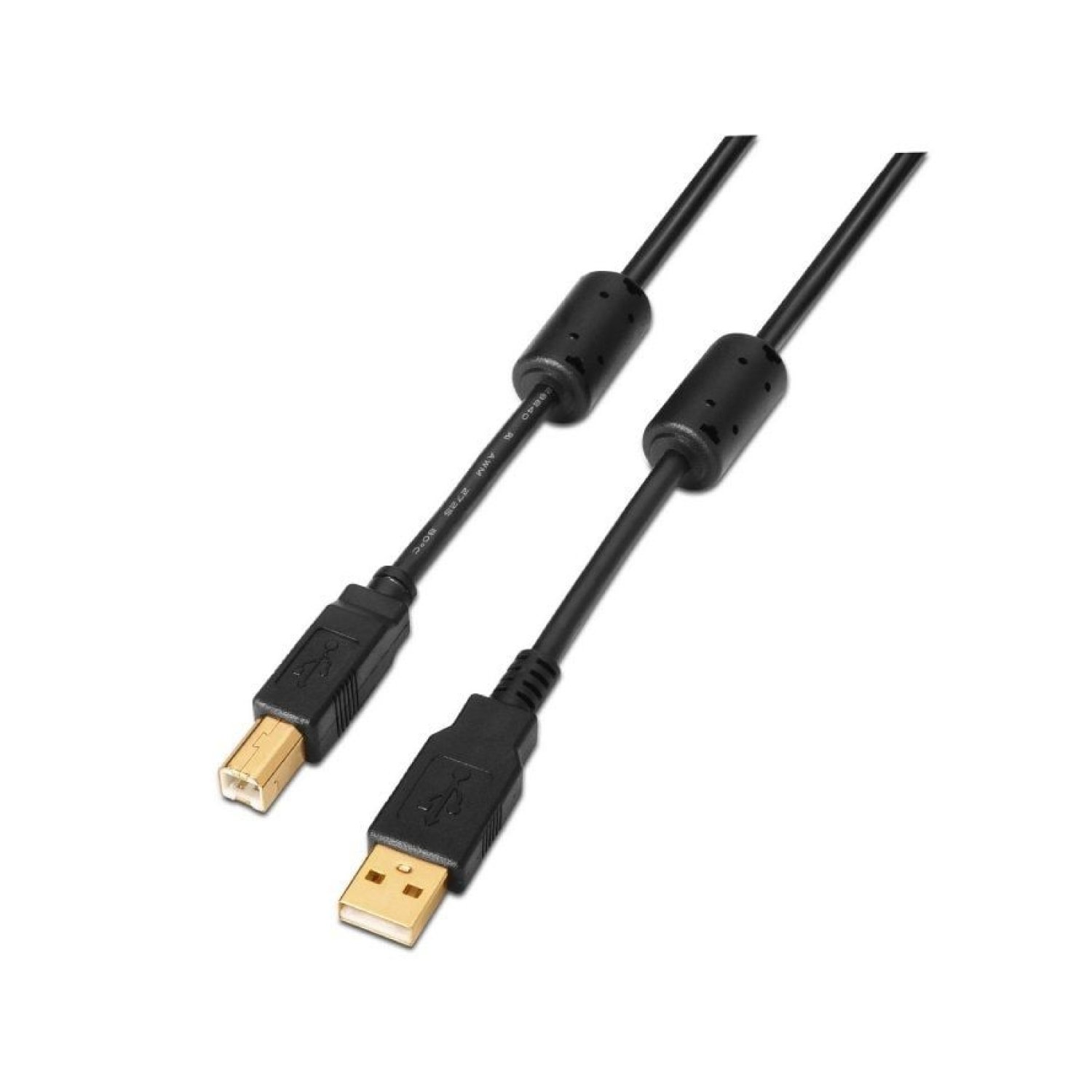 Aisens Cable USB 2.0 · USB Tipo-B a USB-A · 3m · Negro