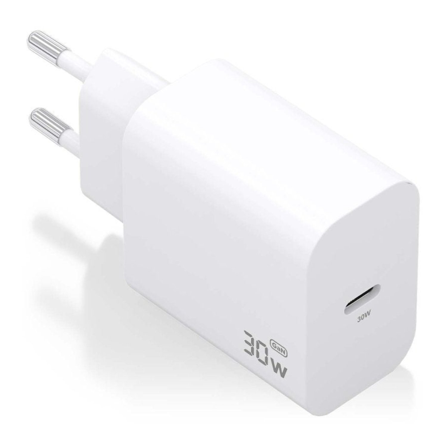 Aisens Cargador GaN · 30W · 1 USB Tipo-C · Blanco