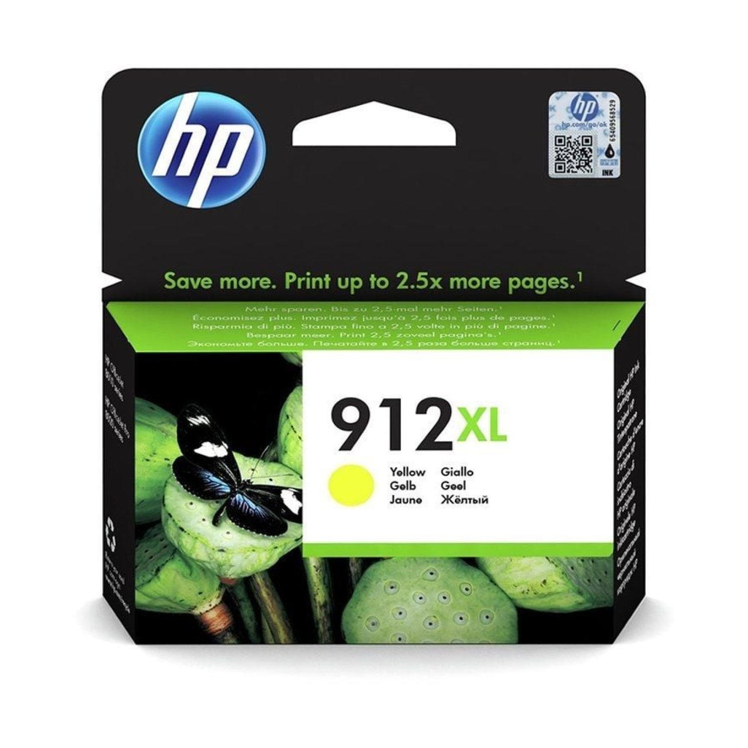 HP · Cartucho Tinta nº912 XL · Alta Capacidad · Amarillo