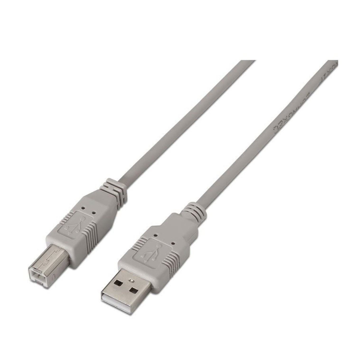 Aisens · Cable USB 2.0 Impresora · USB Tipo-B a USB-A · 1,8m · Beige