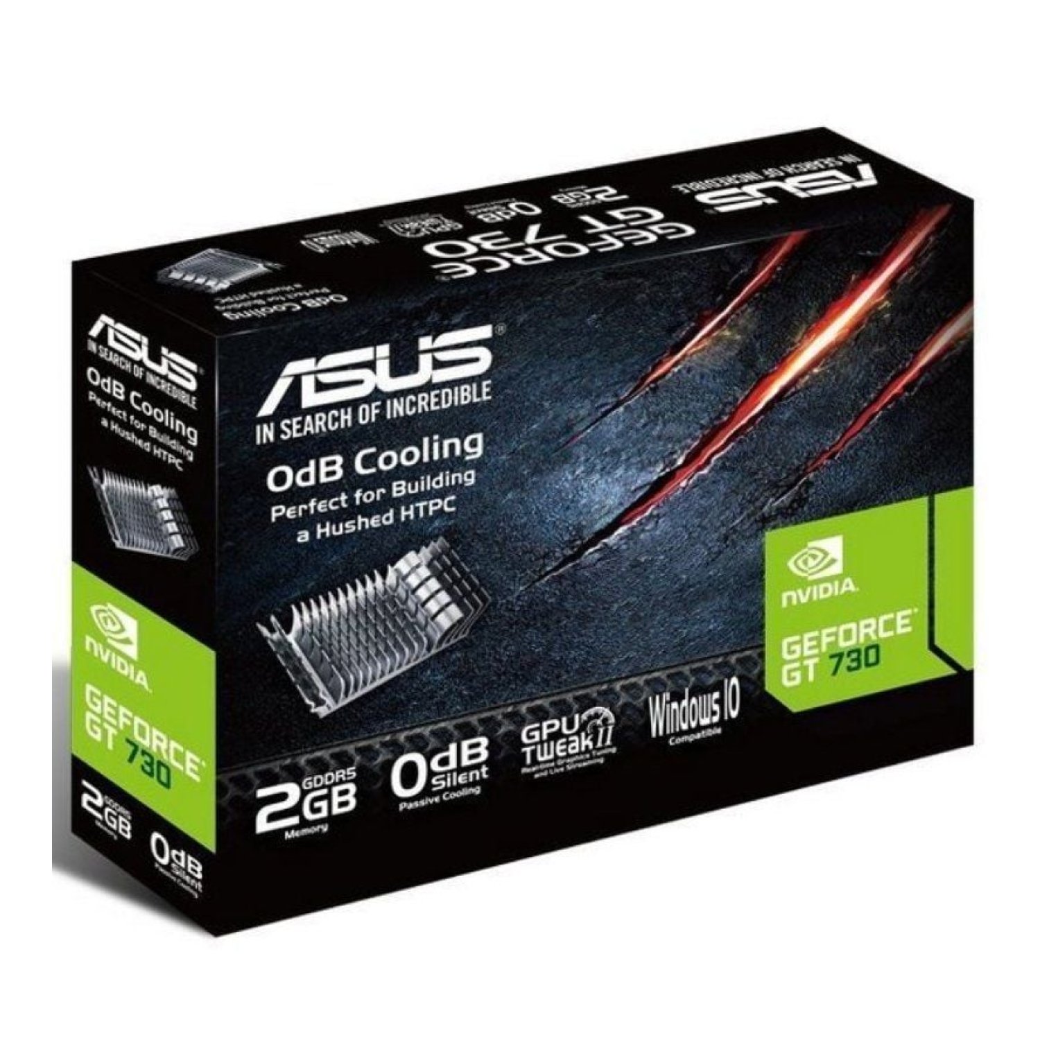 Asus GeForce GT 730 · 2GB GDDR5 · Tarjeta Gráfica