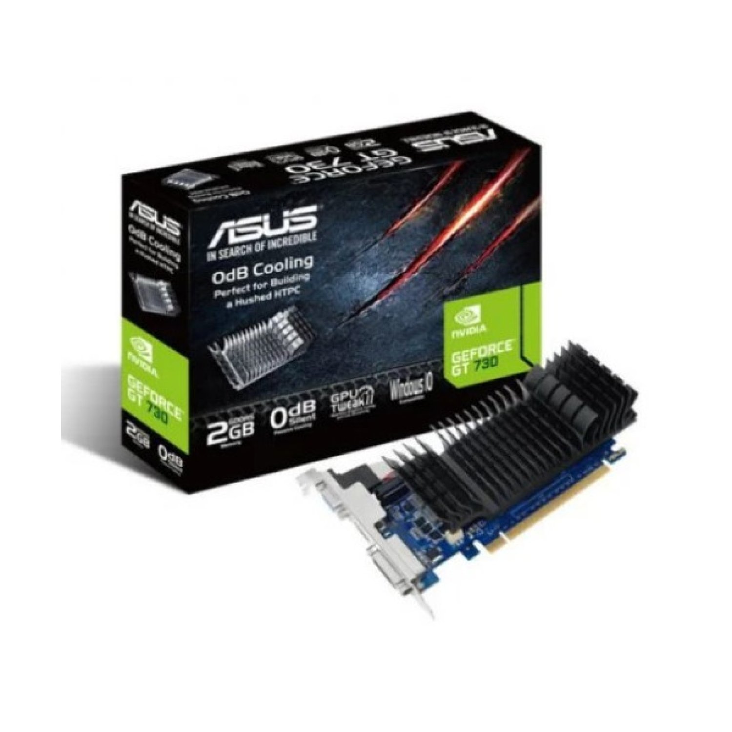 Asus GeForce GT 730 · 2GB GDDR5 · Tarjeta Gráfica