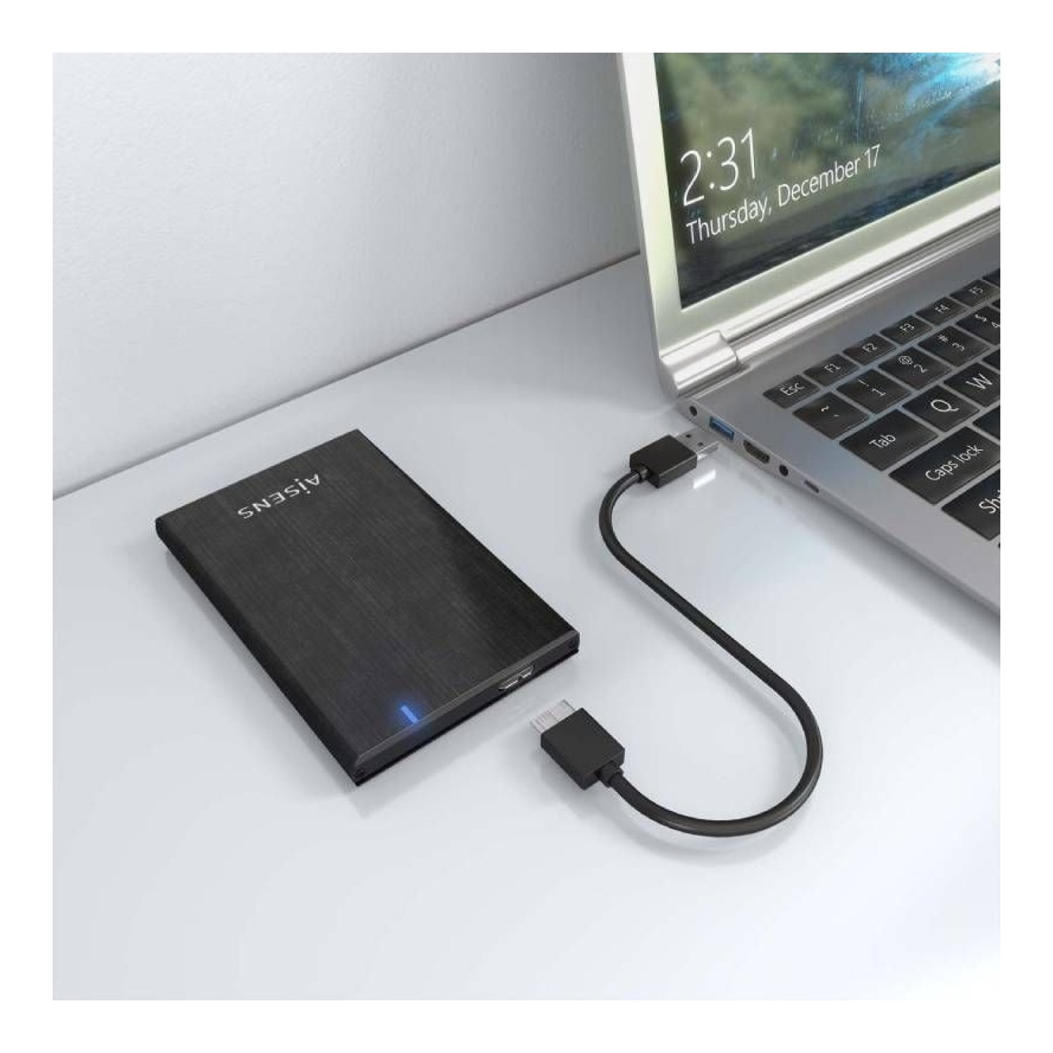 Aisens · Caja Externa Disco Duro 2,5" · USB 3.1 · ASE-2528B