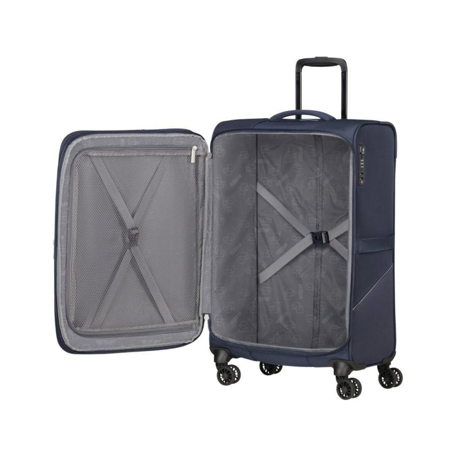 American Tourister SummerRide · Maleta Mediana 69cm · 4 Ruedas · Azul Marino