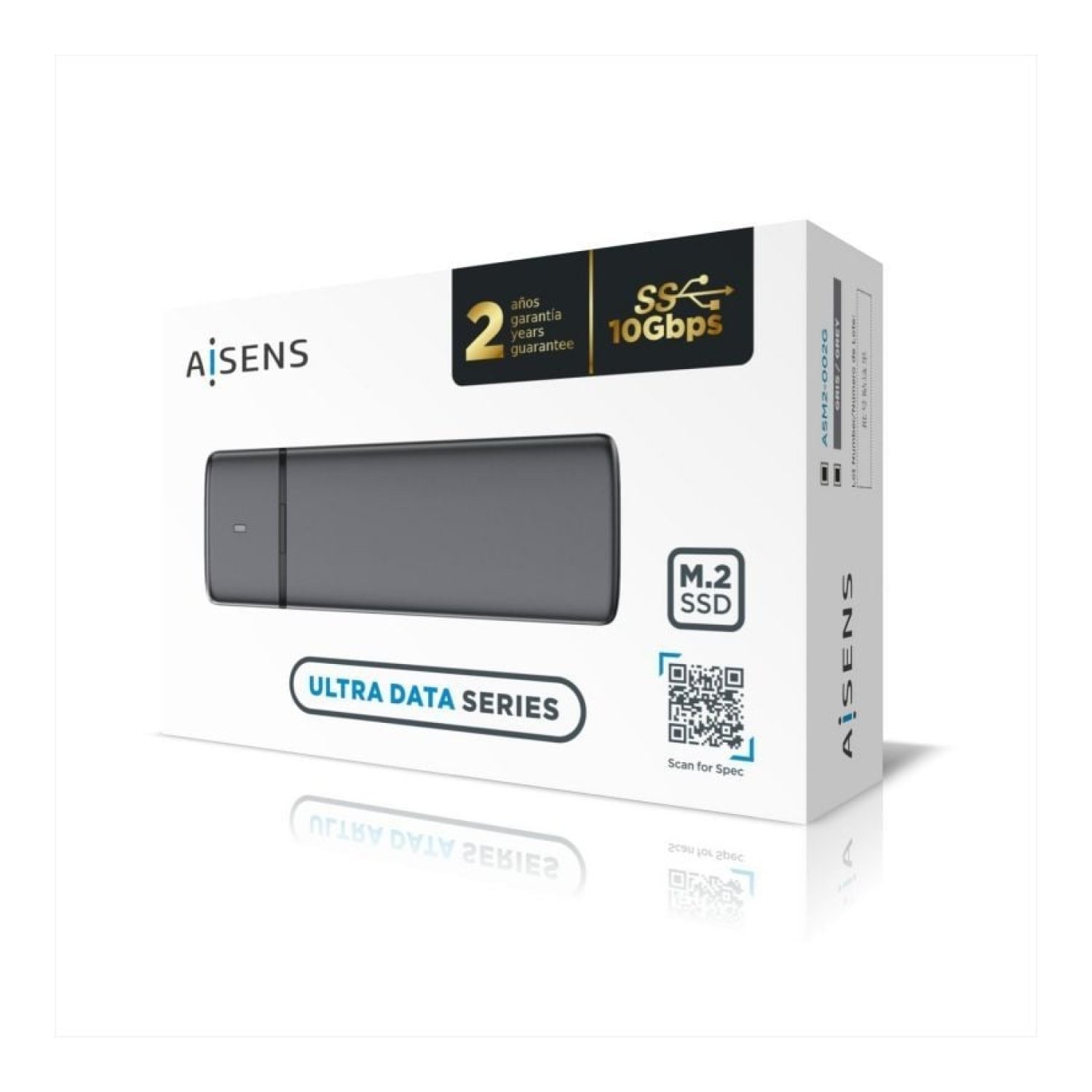 Aisens · Caja Externa M.2 · SATA/NVMe · USB 3.1 · Sin tornillos