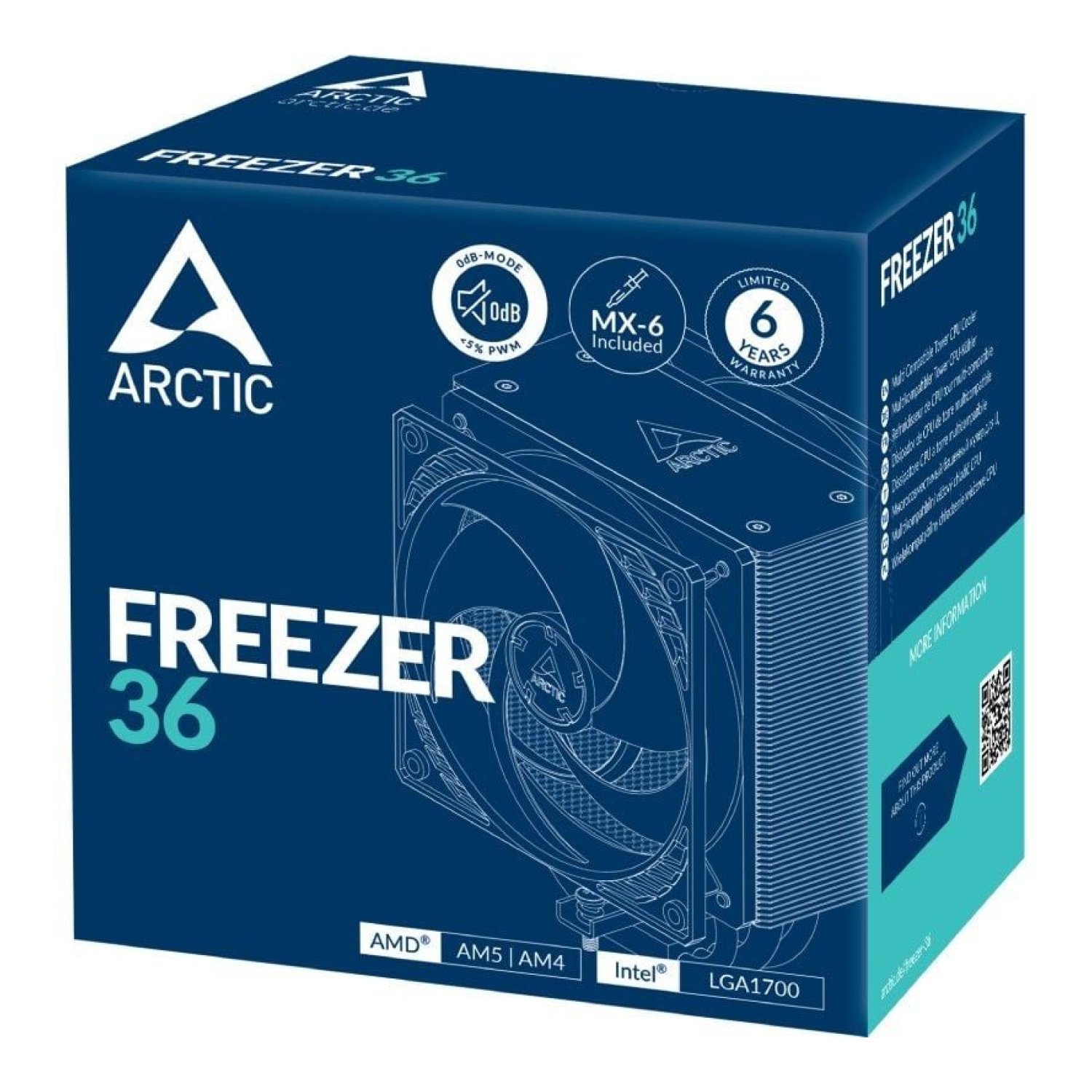 ARCTIC Freezer 36 · Disipador Multisocket · 12cm · Refrigeración de Alto Rendimiento