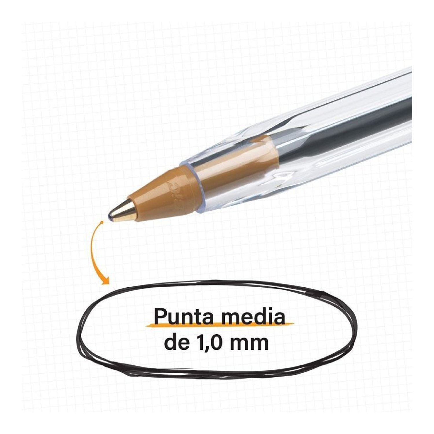 Bic Cristal · Caja de 50 Bolígrafos · Tinta de Aceite · Color Negro