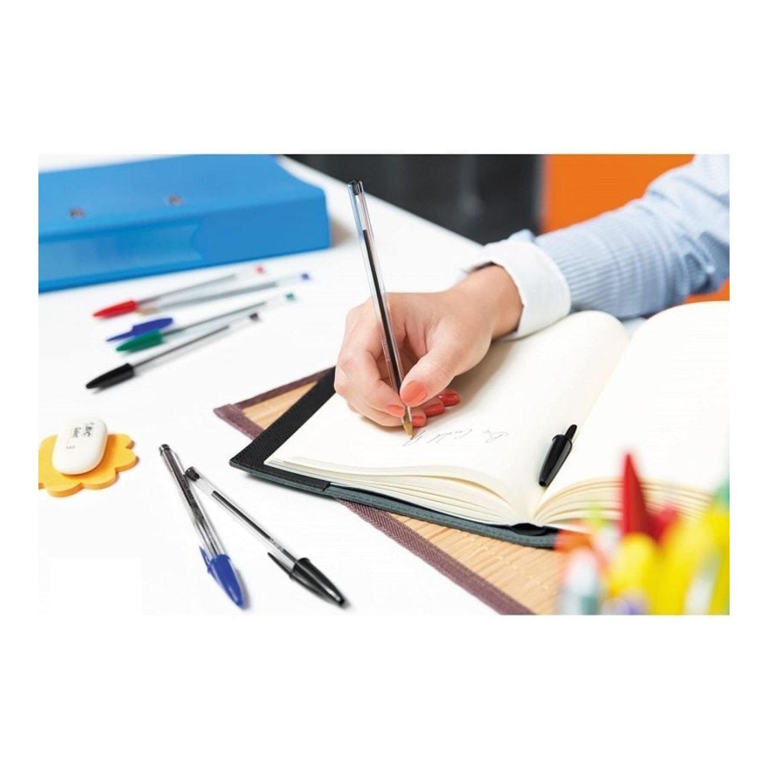 Bic Cristal · Caja de 50 Bolígrafos · Tinta de Aceite · Color Negro