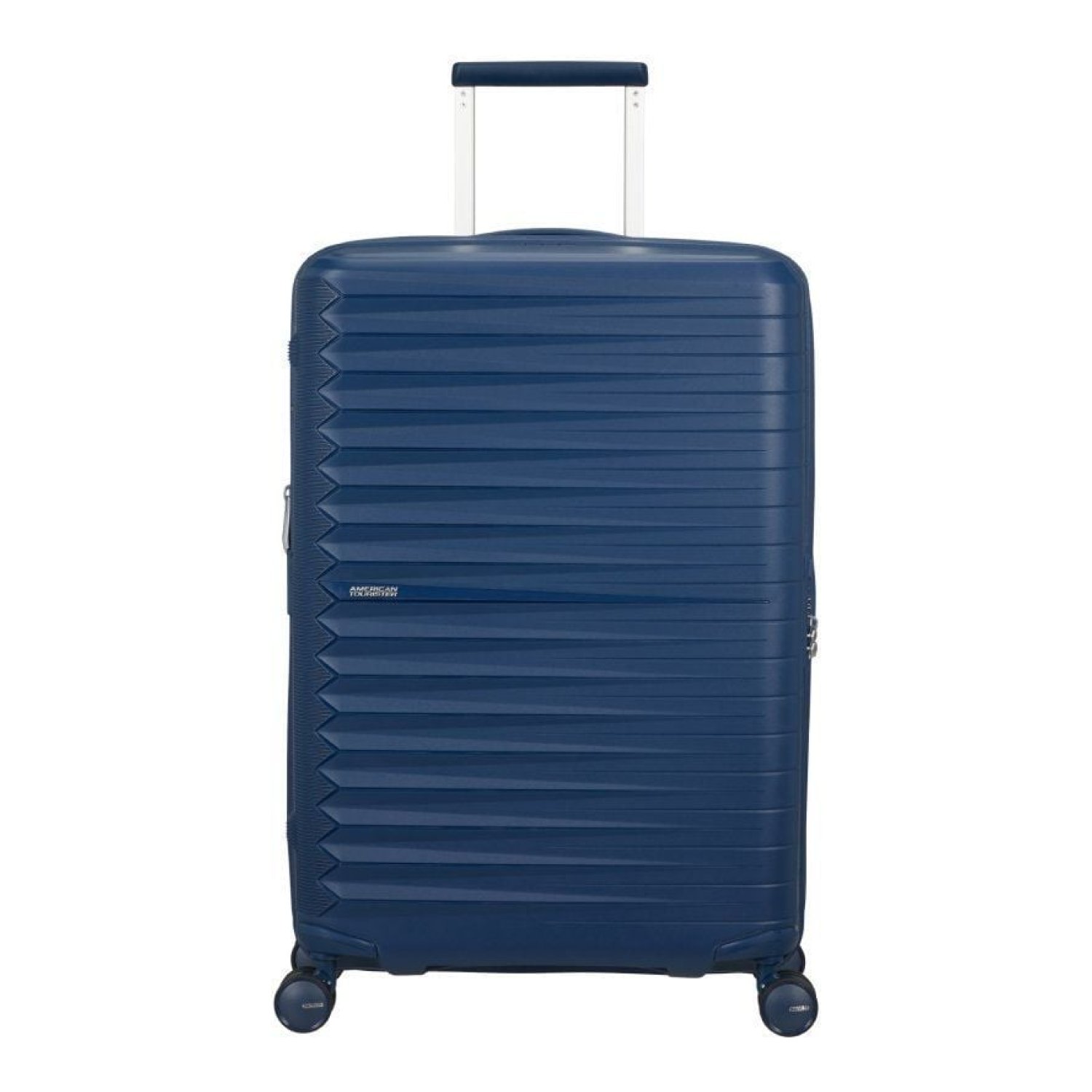 American Tourister FastForward Spinner · Maleta Mediana 68cm · Expansible · 4 Ruedas · Azul Marino