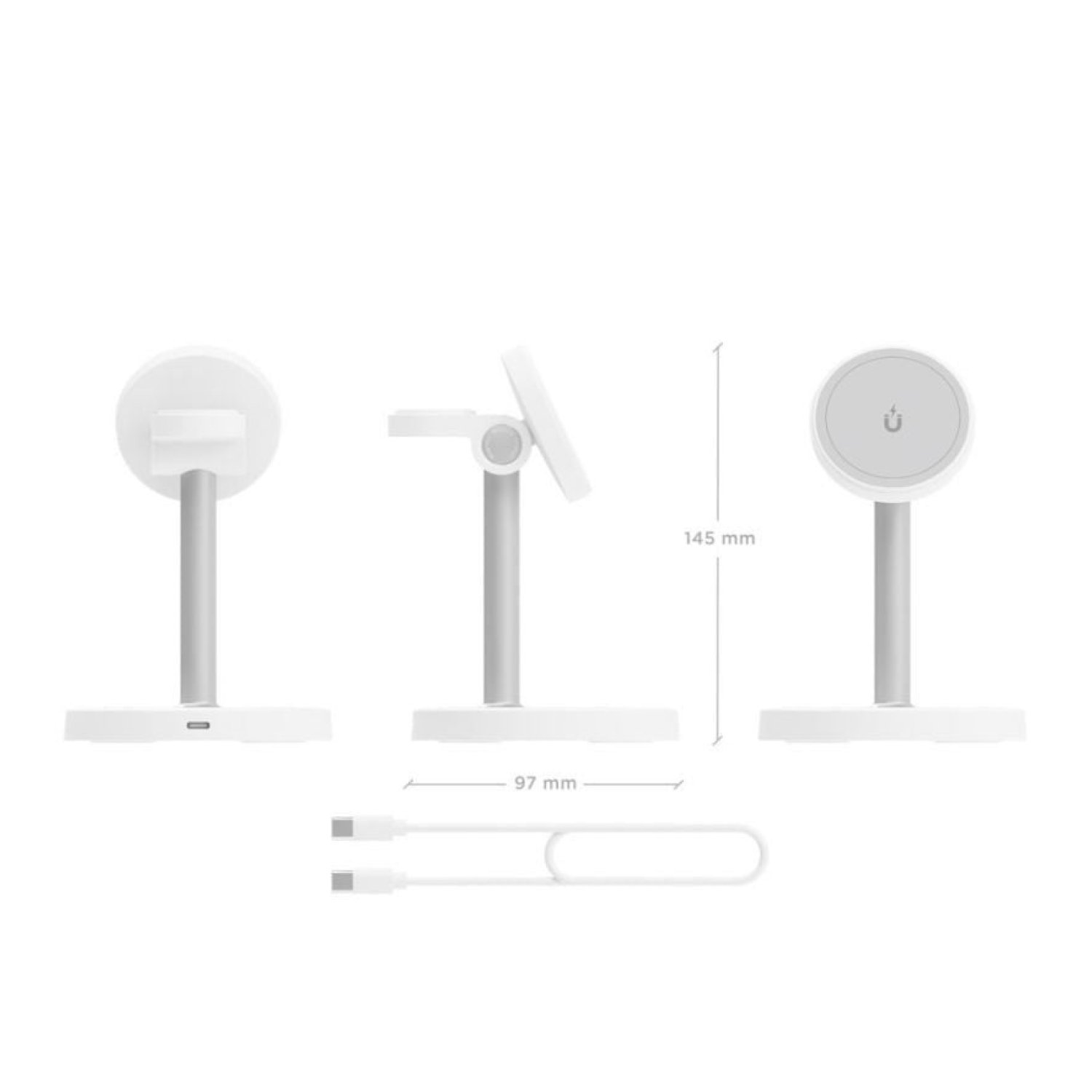Aisens Base Carga Inalámbrica · 15W · Blanco