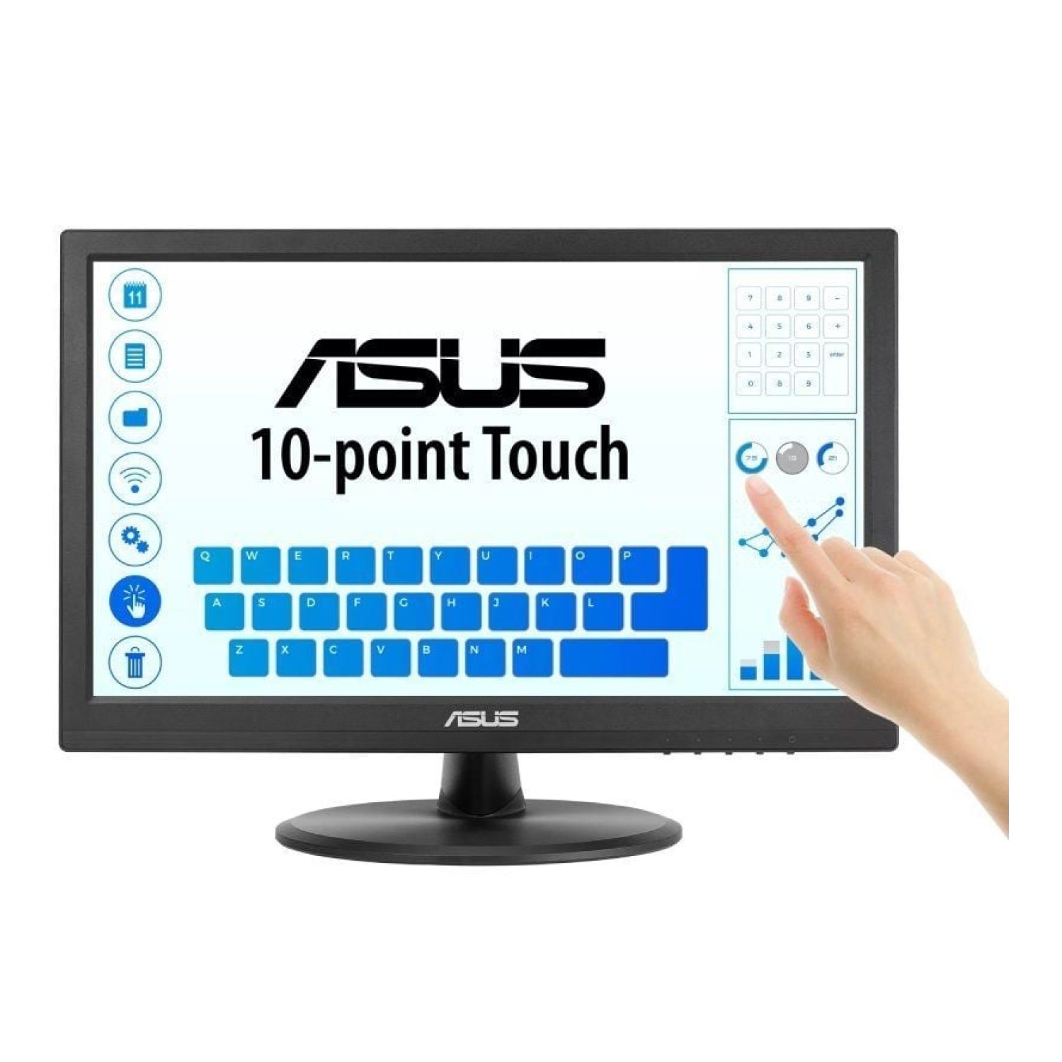 Asus VT169HE · Monitor Táctil 15,6" · Full HD · Negro