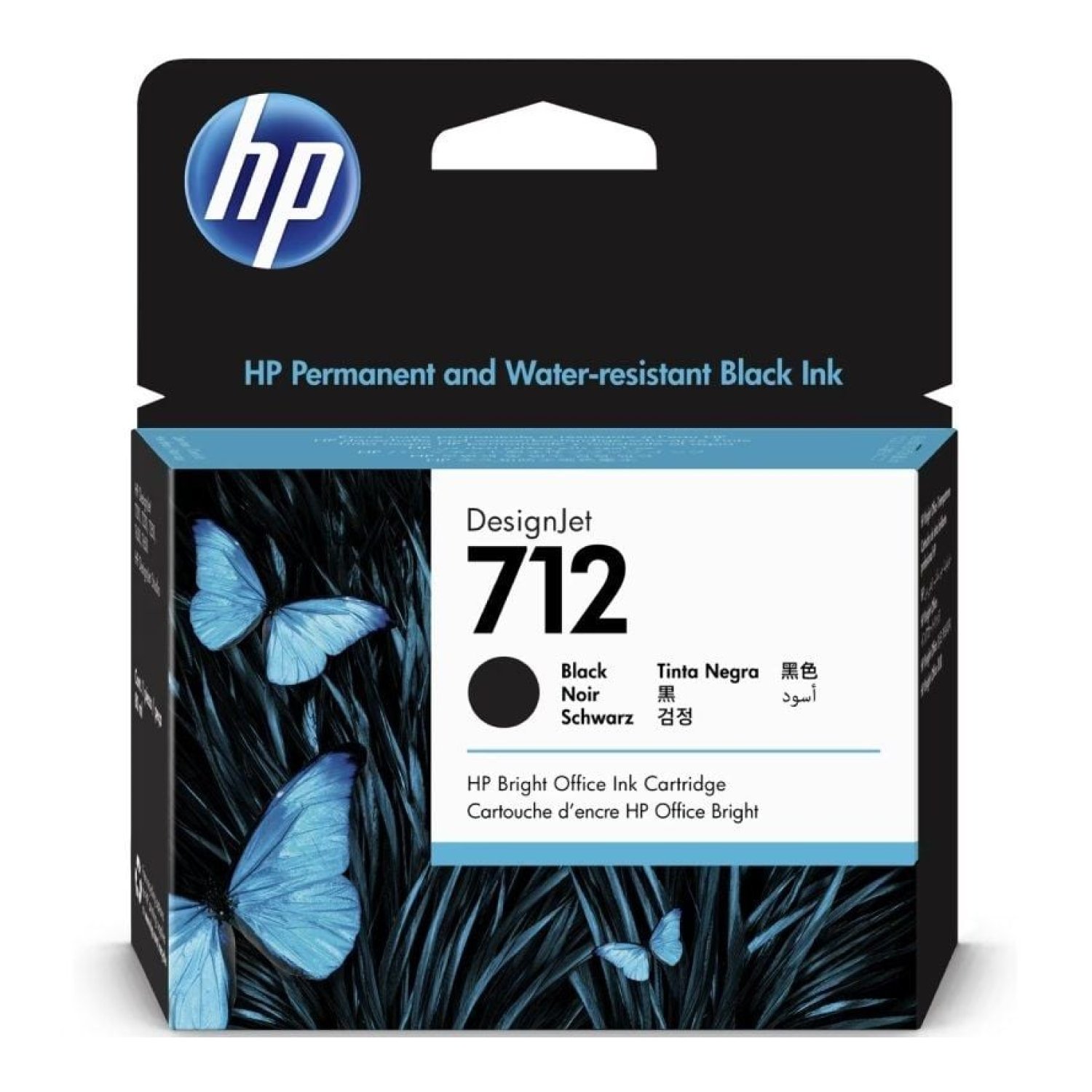 HP Cartucho Tinta Original nº712 · Negro