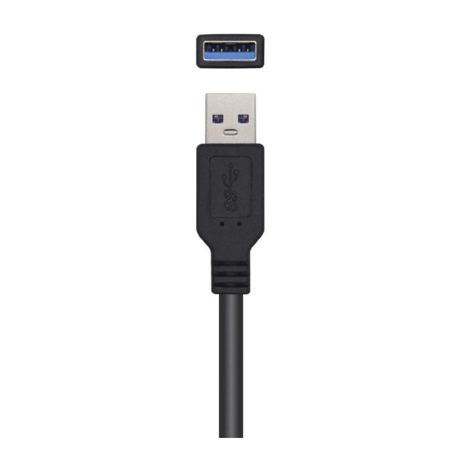 Aisens Cable Alargador USB 3.0 · 5m · USB A Macho-Hembra · 625Mbps · Negro