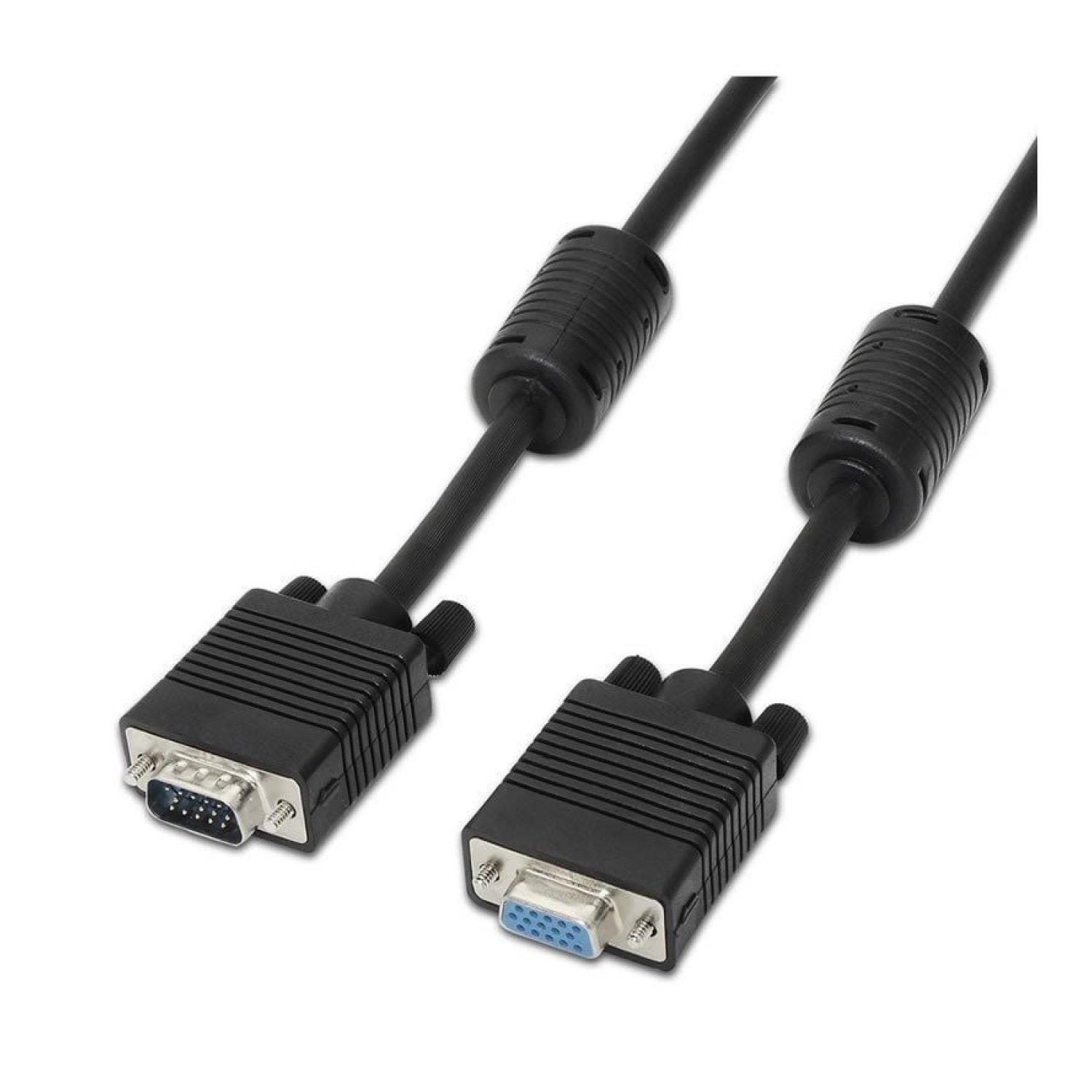Aisens Alargador SVGA · VGA Macho-Hembra · 1,8m · Negro
