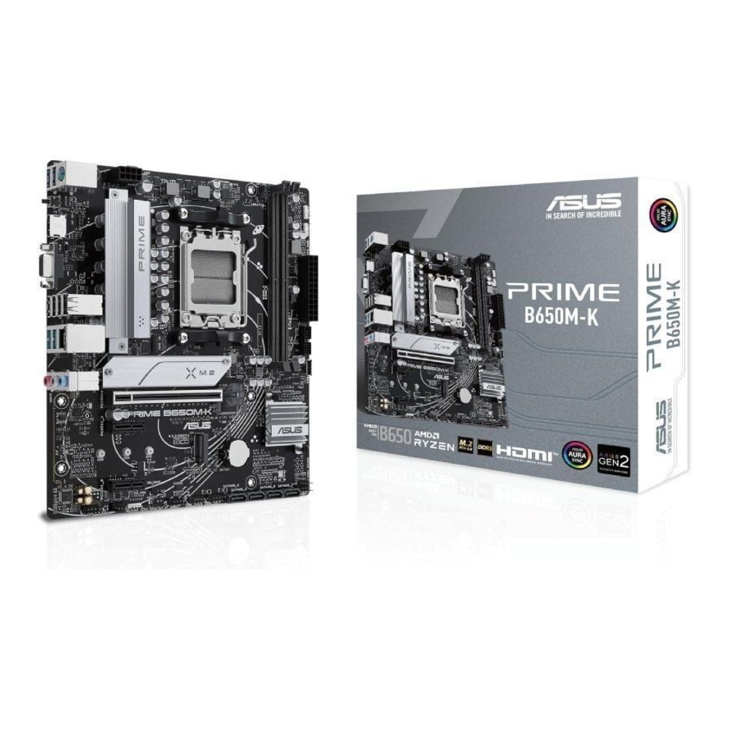 Asus Prime B650M-K · Socket AM5 · DDR5 · PCIe 5.0 · Micro ATX