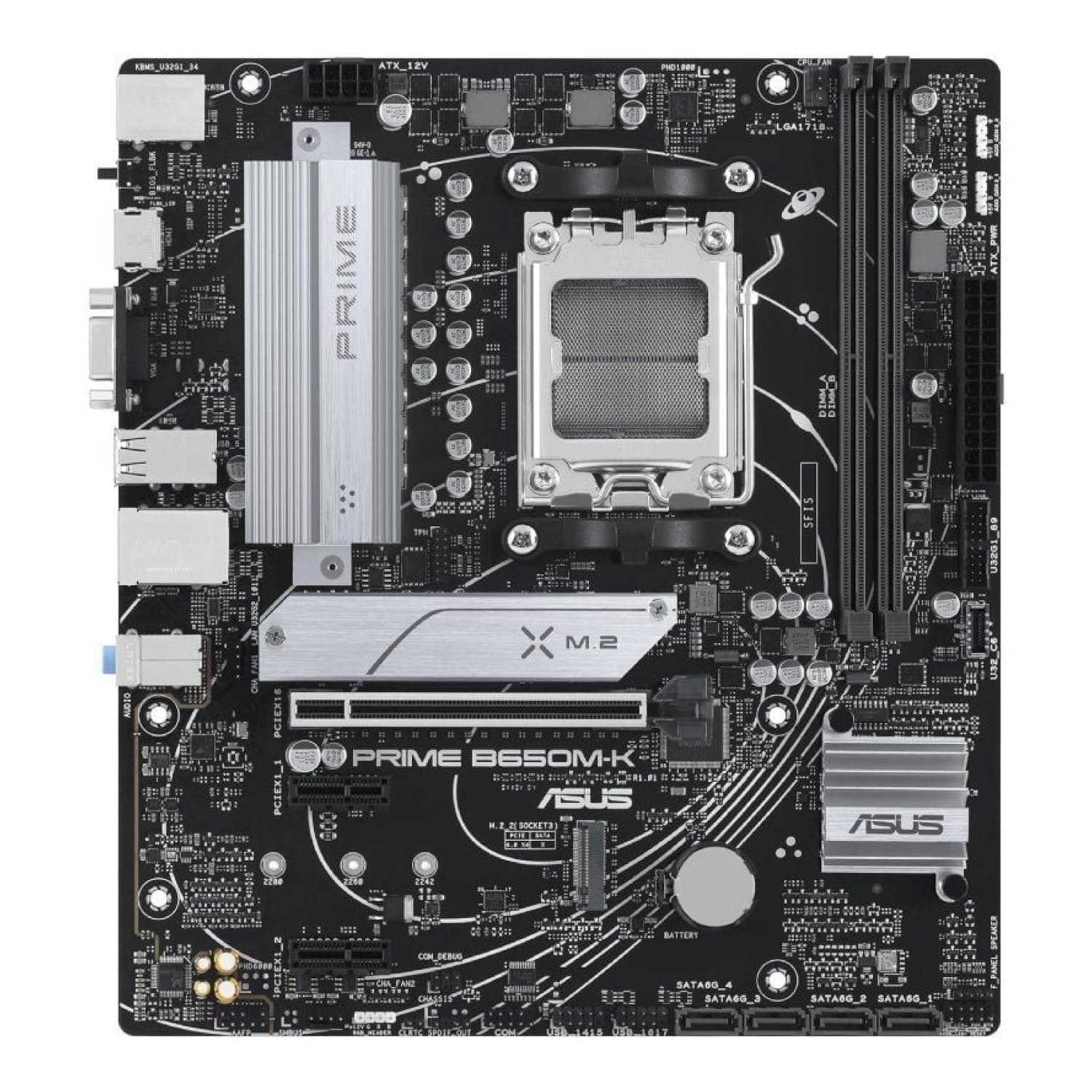 Asus Prime B650M-K · Socket AM5 · DDR5 · PCIe 5.0 · Micro ATX