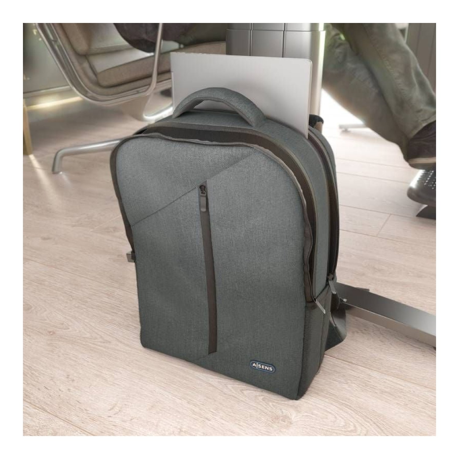 Aisens Premium · Mochila para Portátil · Hasta 15,6" · Gris