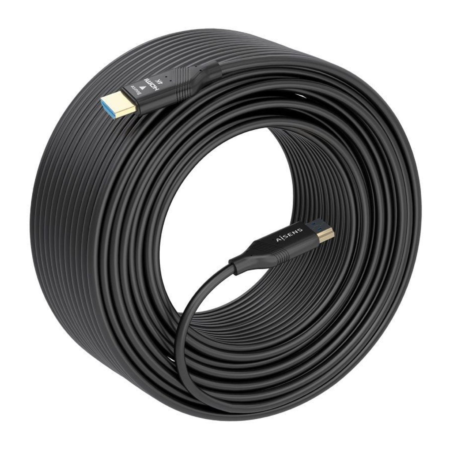 Aisens Cable HDMI 2.0 · 4K · 20m · Macho-Macho · Negro