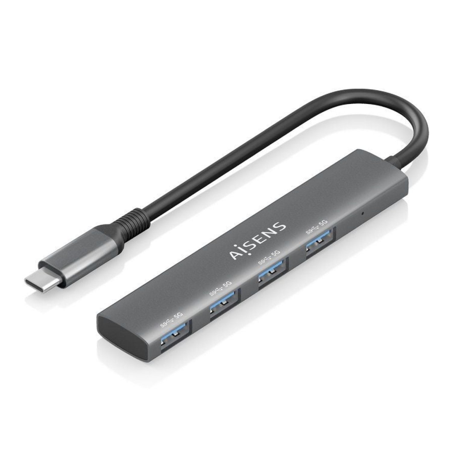 Aisens Hub USB Tipo-C 3.0 · 4 Puertos USB · Expansor Conexiones