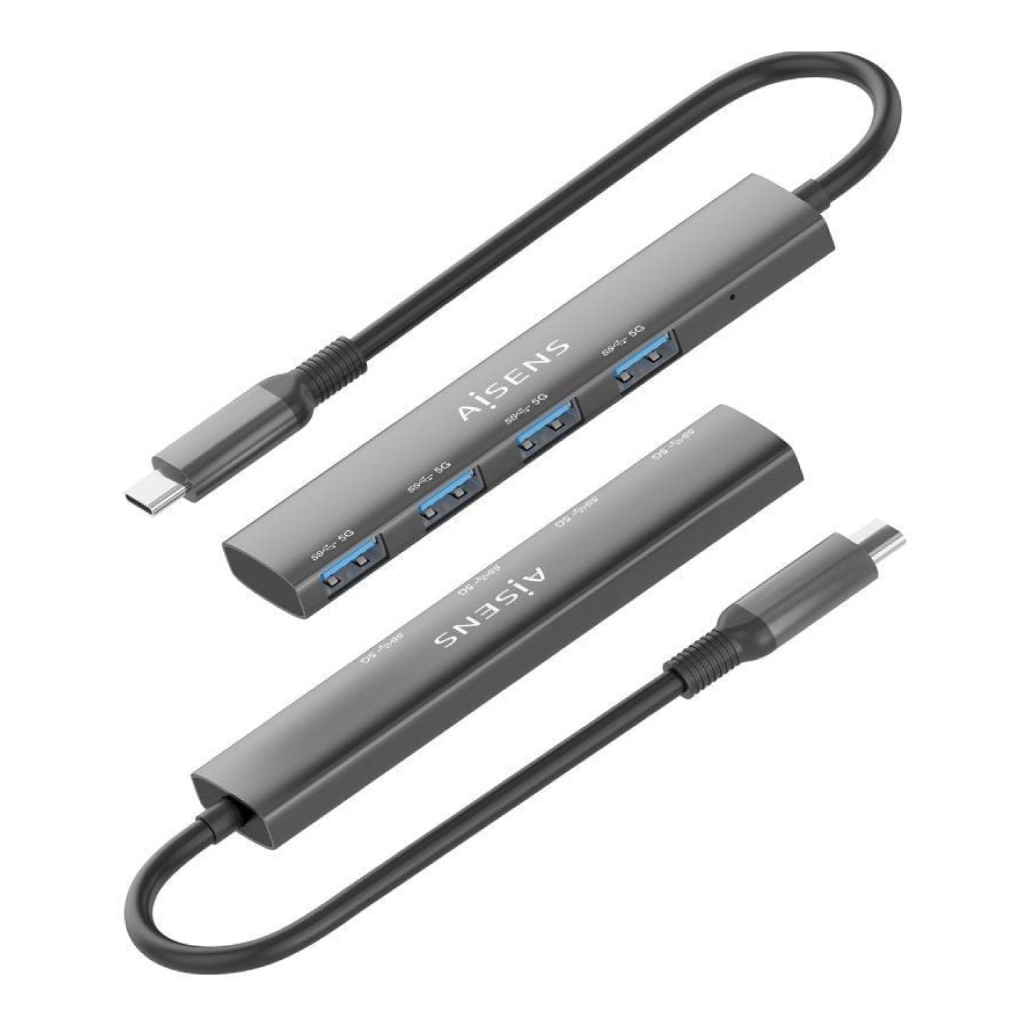 Aisens Hub USB Tipo-C 3.0 · 4 Puertos USB · Expansor Conexiones