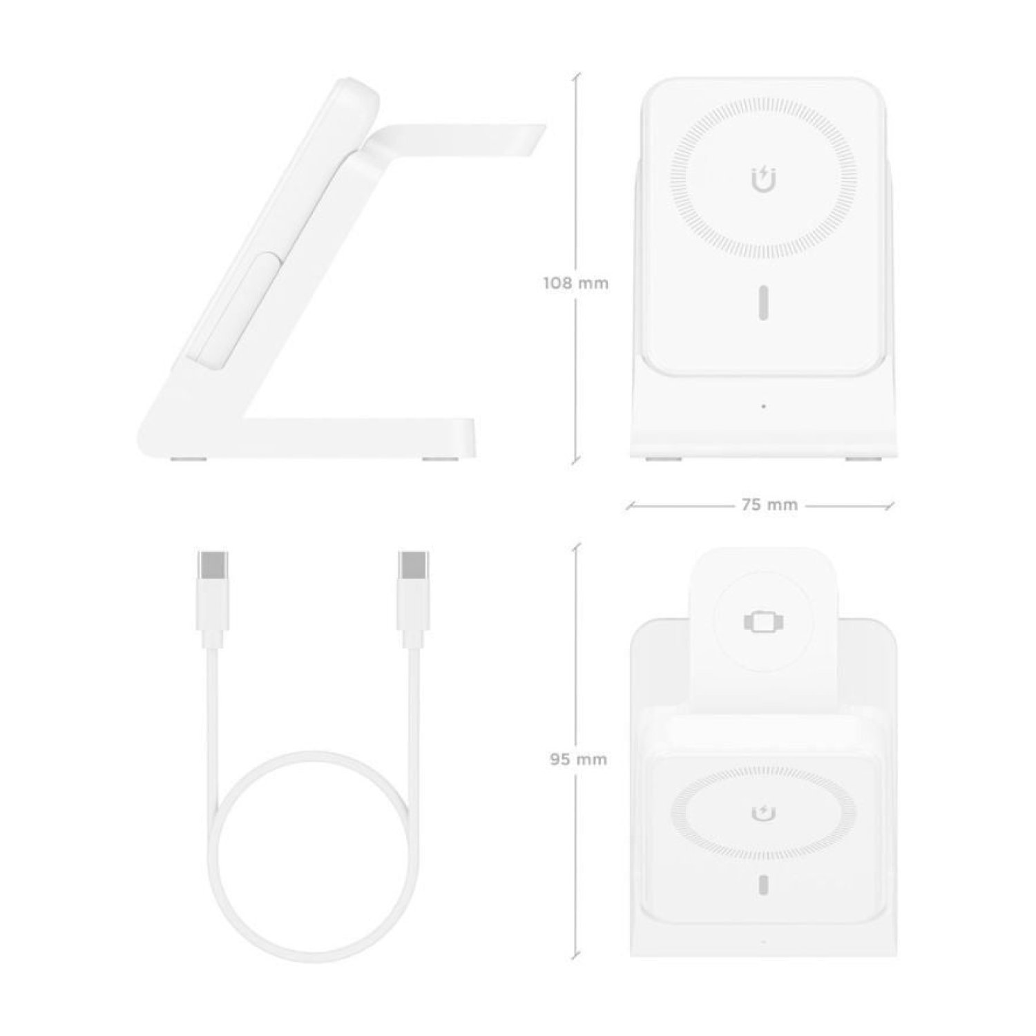 Aisens · Base de Carga Inalámbrica · 15W · Blanco