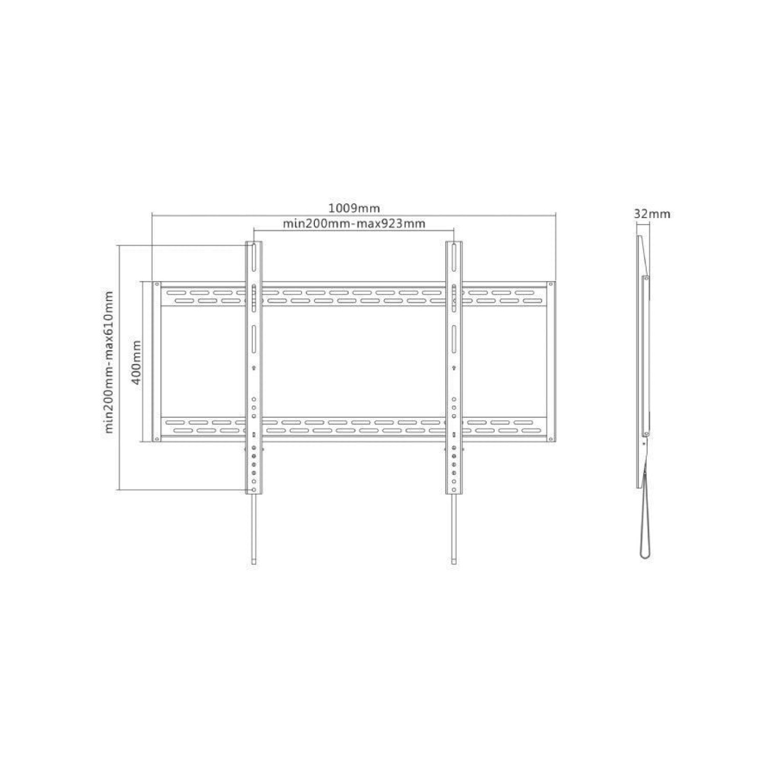 Aisens WT100F · Soporte Fijo Pared · TV 60-100" · hasta 130kg