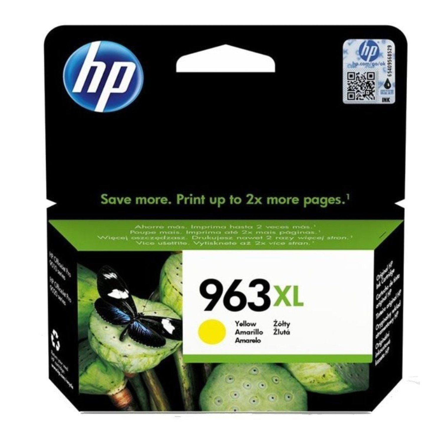 HP · Cartucho Tinta nº963 XL · Alta Capacidad · Amarillo