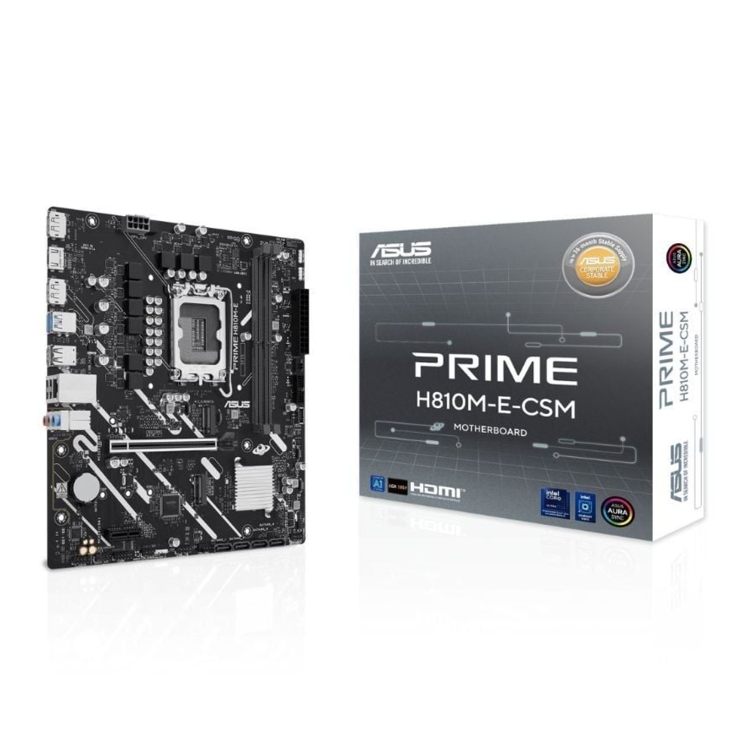 Asus Prime H810M-E · Socket LGA1851 · DDR5 · PCIe 4.0 · Micro ATX