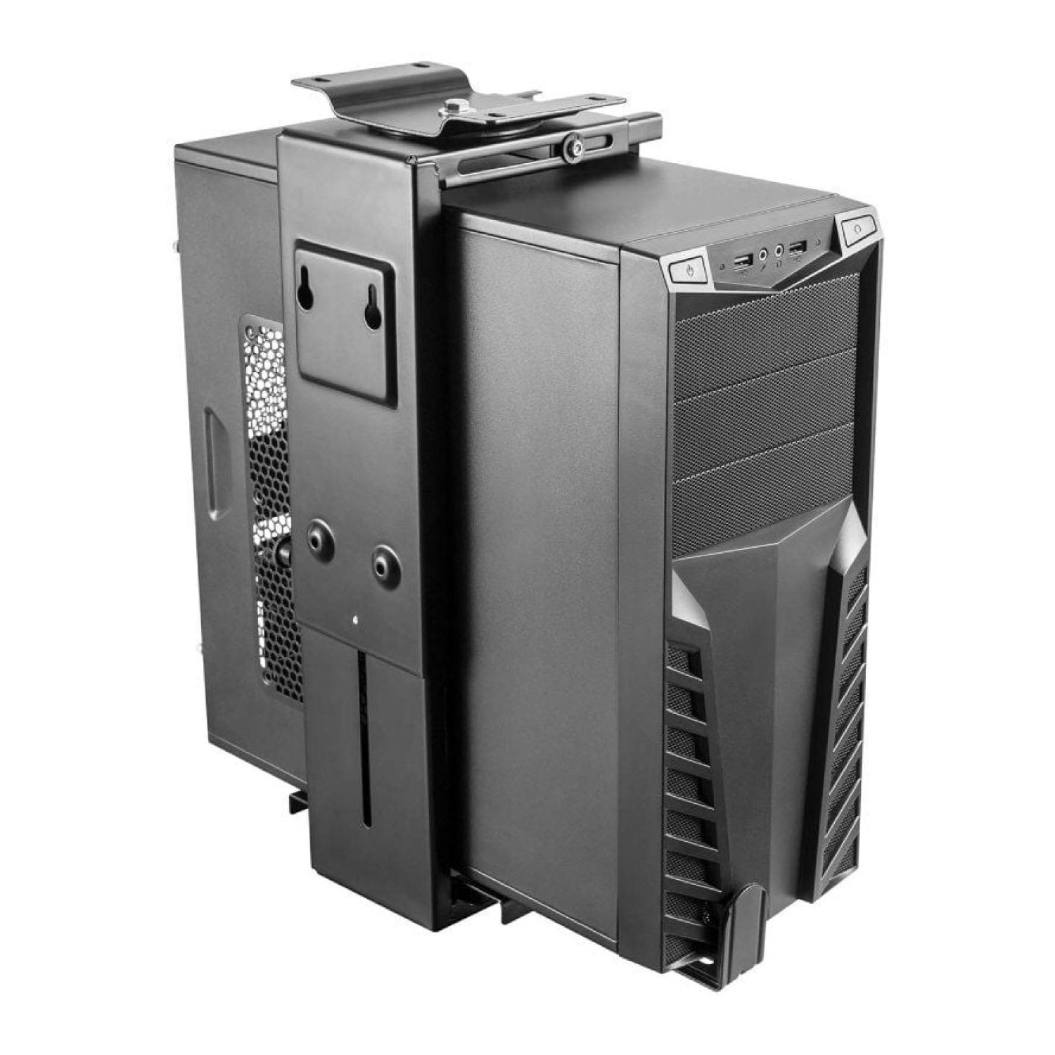 Aisens MPC04-203 · Soporte PC Bajo Mesa/Pared · Antirrobo · Hasta 10kg