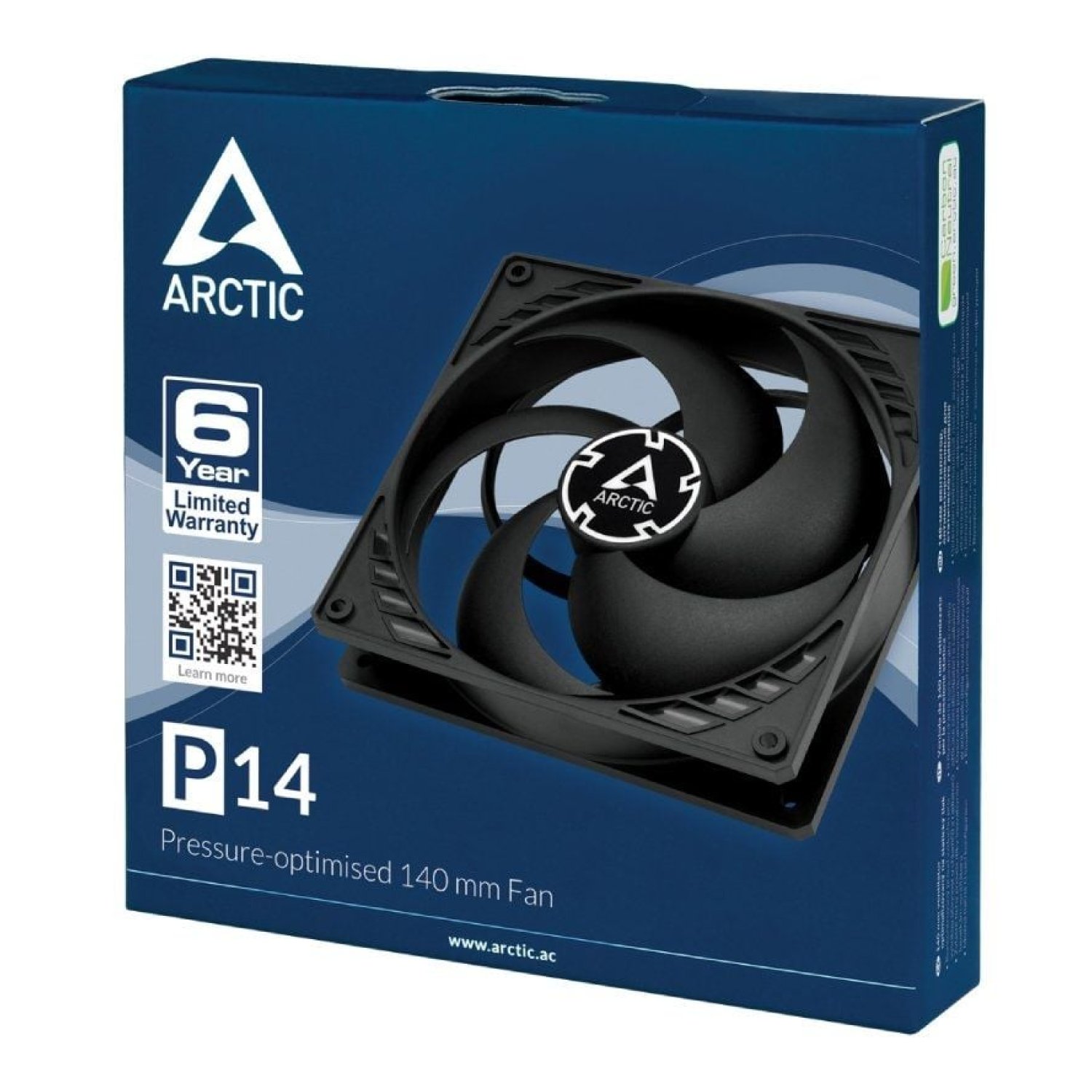 Arctic P14 · Ventilador 140mm · Negro