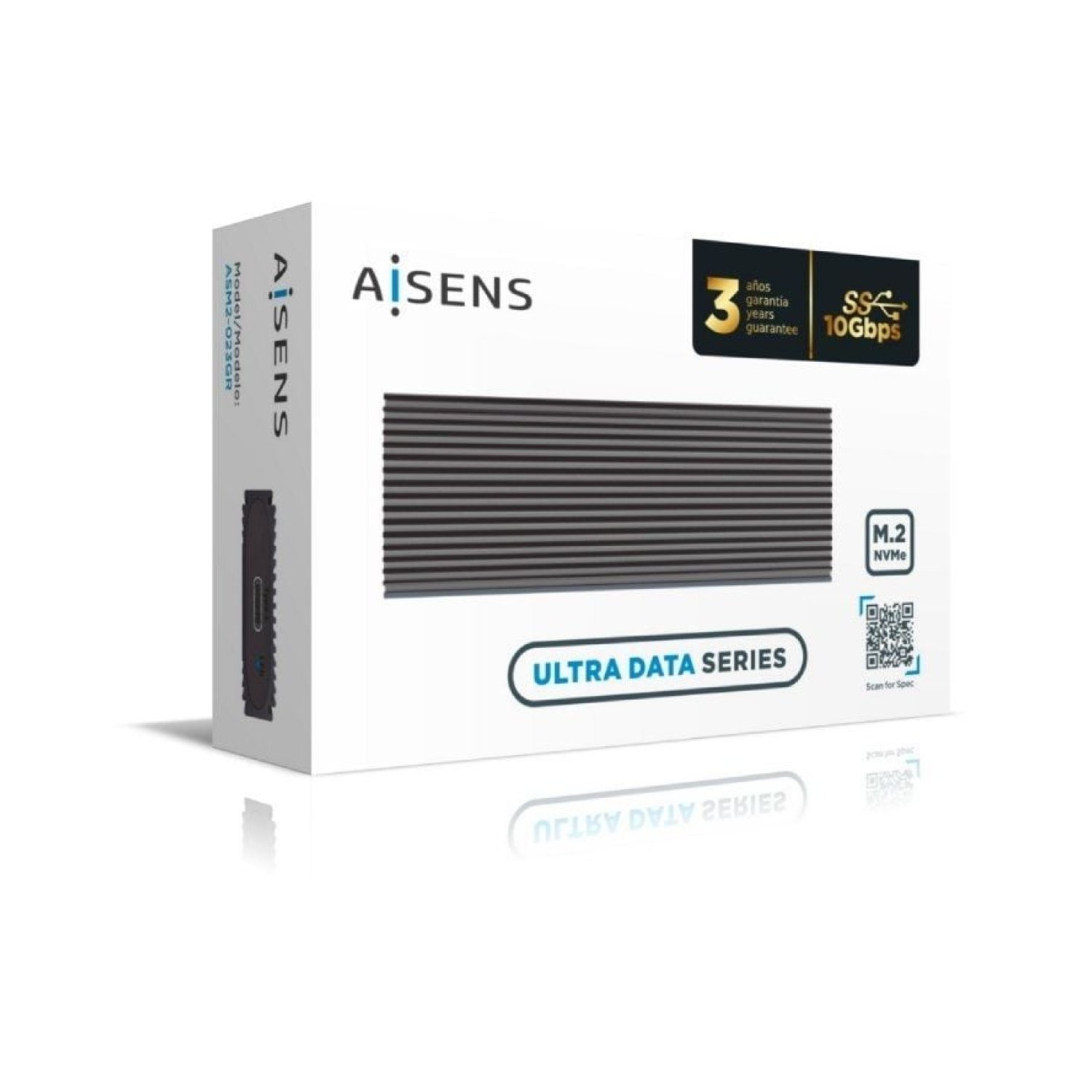 Aisens · Caja Externa SSD M.2 NVMe · USB 3.2 · Sin tornillos