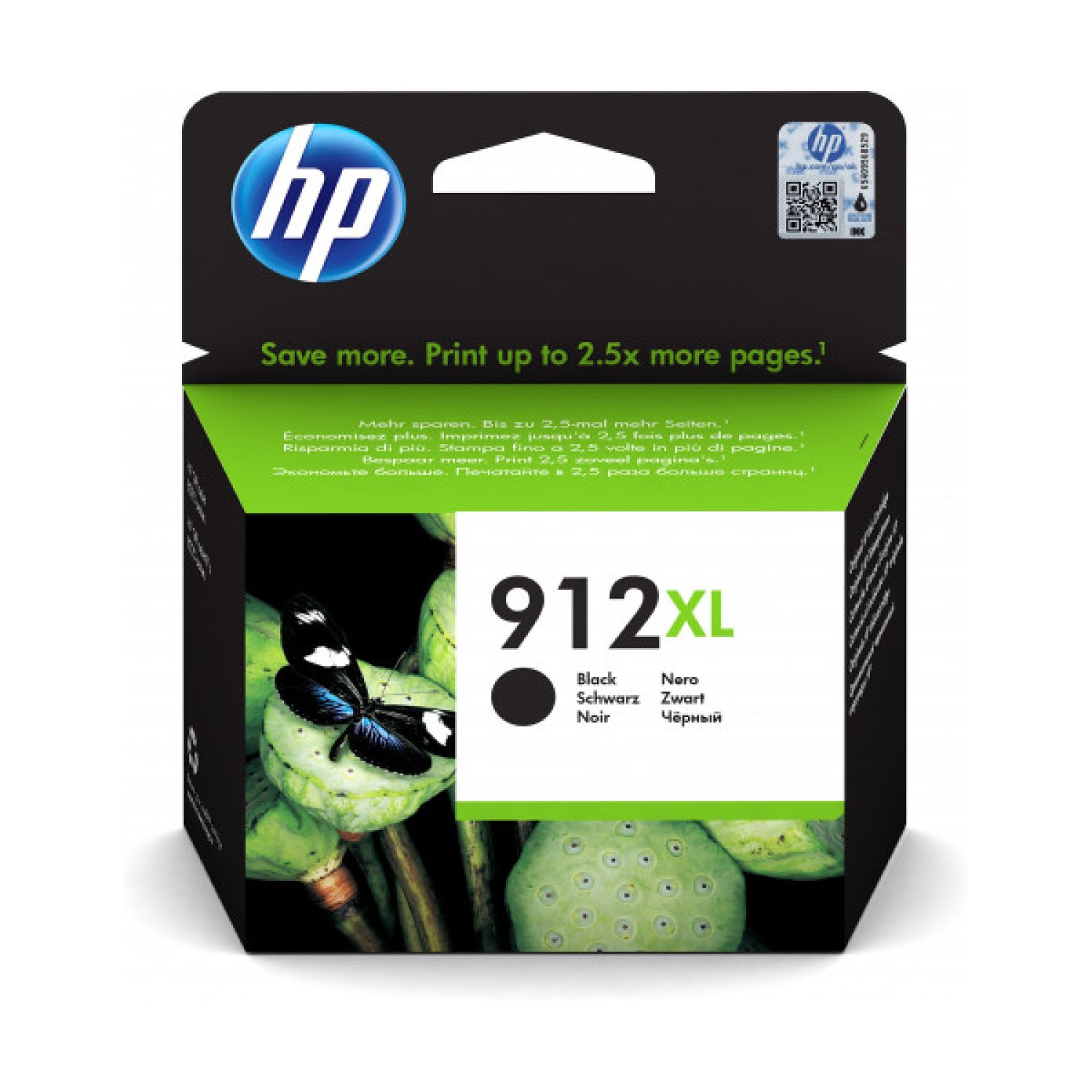 HP 912 XL · Cartucho de Tinta Original · Alta Capacidad · Negro