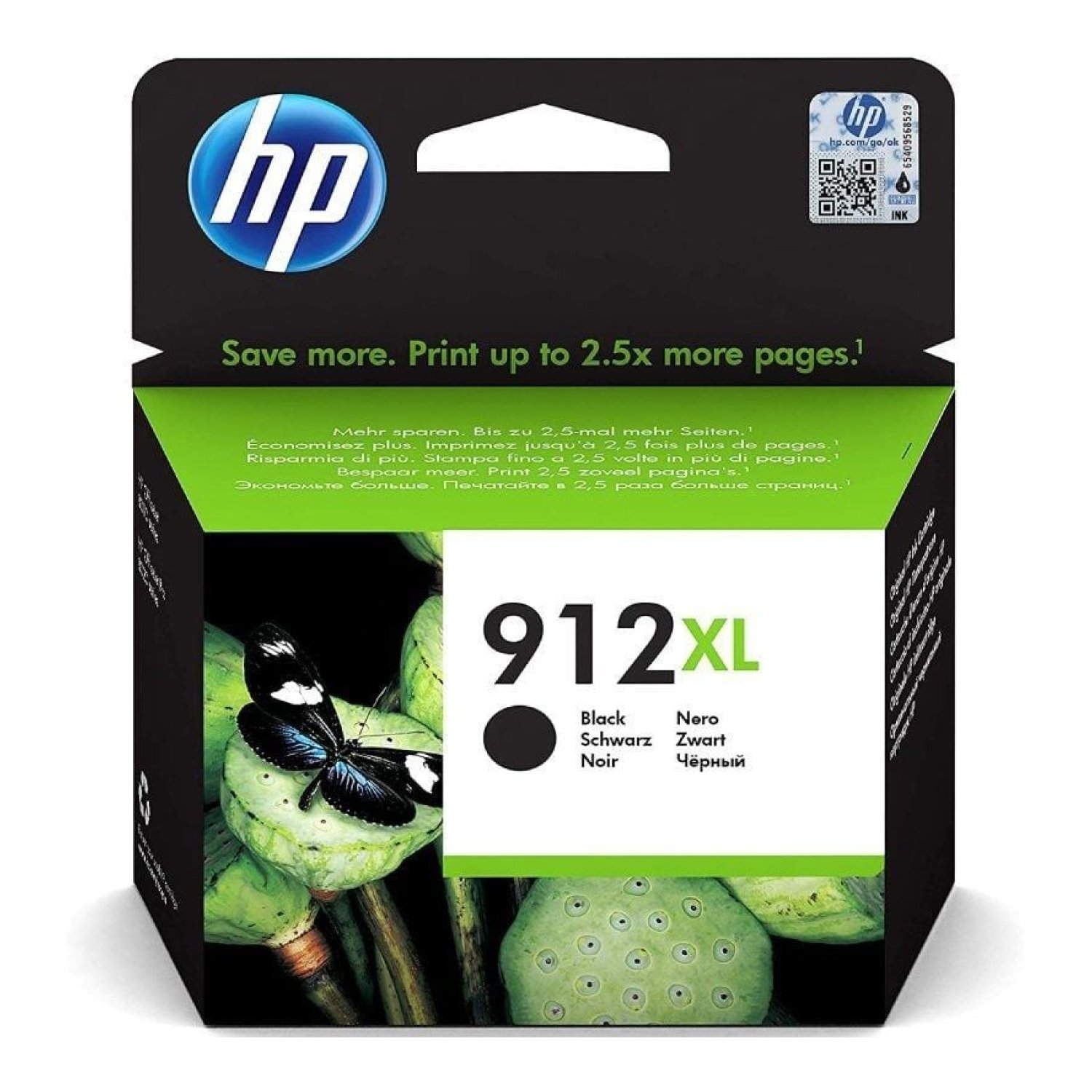 HP 912 XL · Cartucho de Tinta Original · Alta Capacidad · Negro